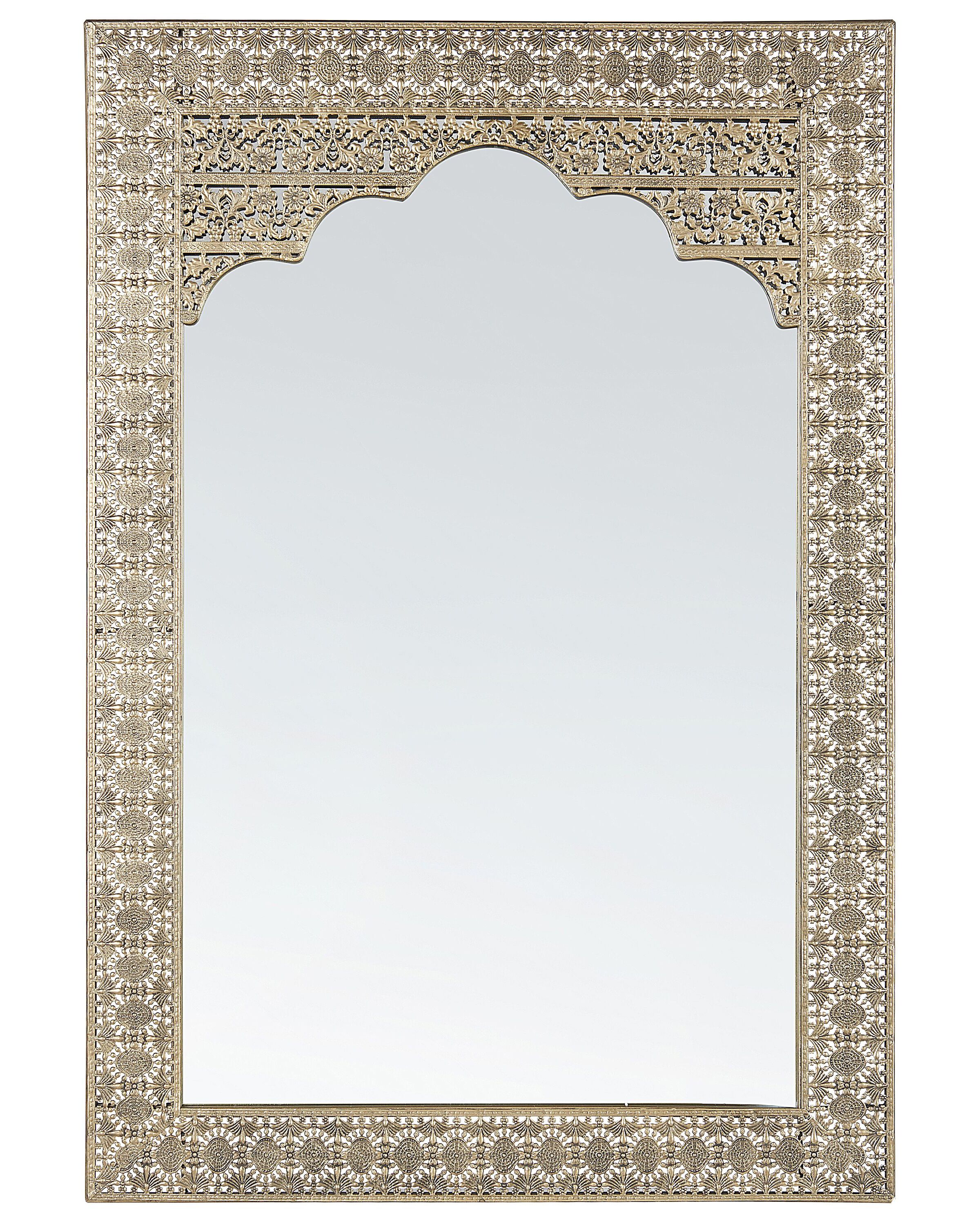 Wall Mirror PALI 60 cm 90 cm Metal Gold