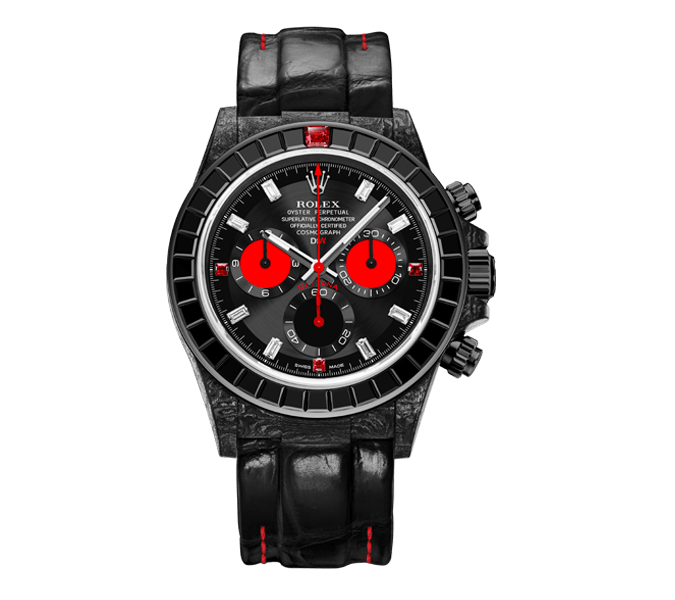 ROLEX Diw Daytona carbon rainbow black 40mm carbon(1:1 replica) - Elite Watch Atelier