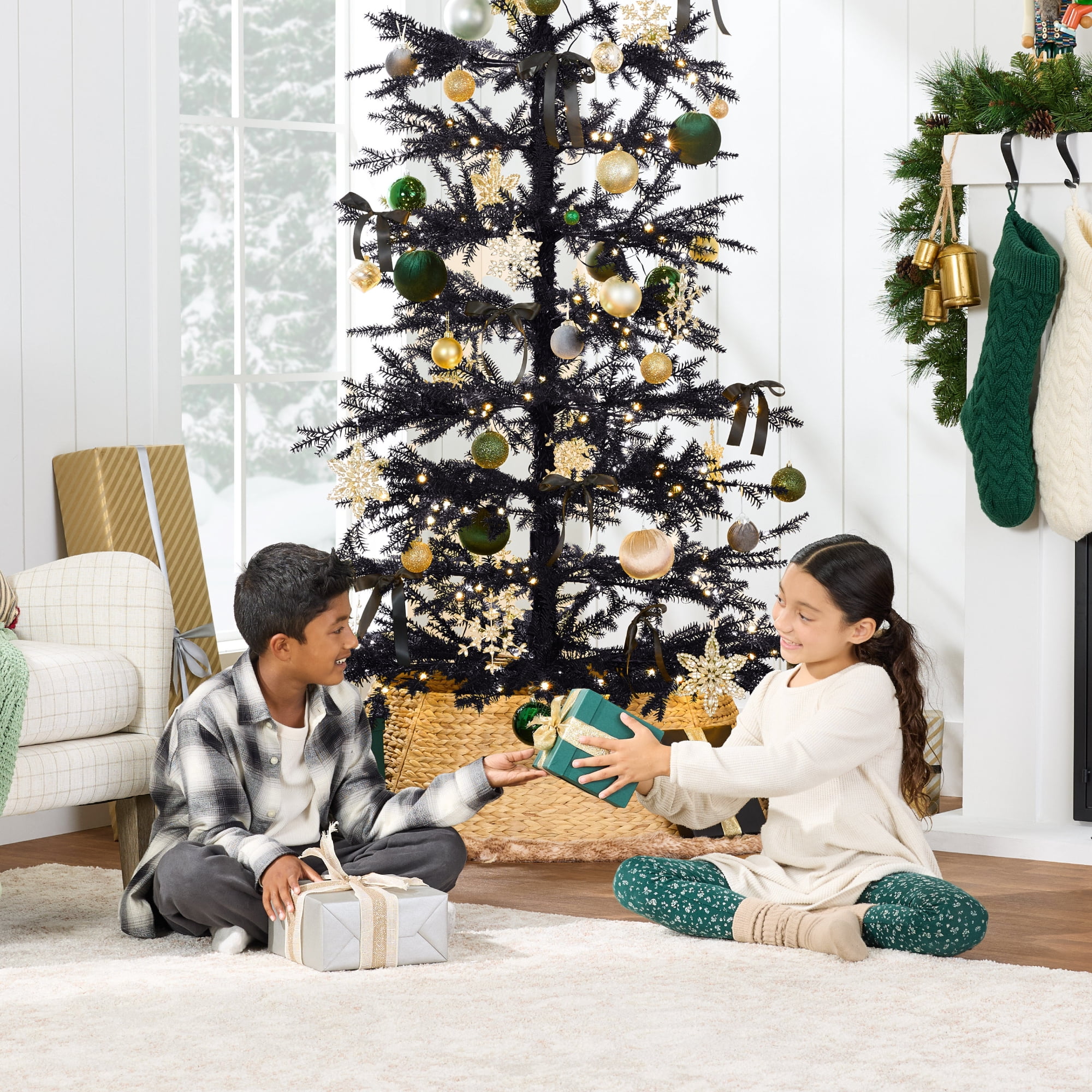 Best Choice Products 4.5ft Pre-Lit Sparse Christmas Tree w/ 100 2-in-1 LED Lights, Cordless Connection, Metal Stand - Image 38