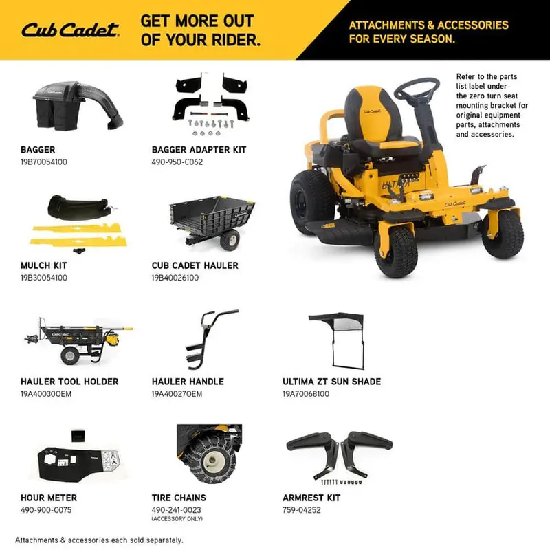 Cub Cadet Ultima ZTS1 Zero-Turn Mower, 42-Inch Fabricated Deck, 22-HP Kohler Engine - Image 4 Cub Cadet Ultima ZTS1 Zero-Turn Mower, 42-Inch Fabricated Deck, 22-HP Kohler Engine - Image 4