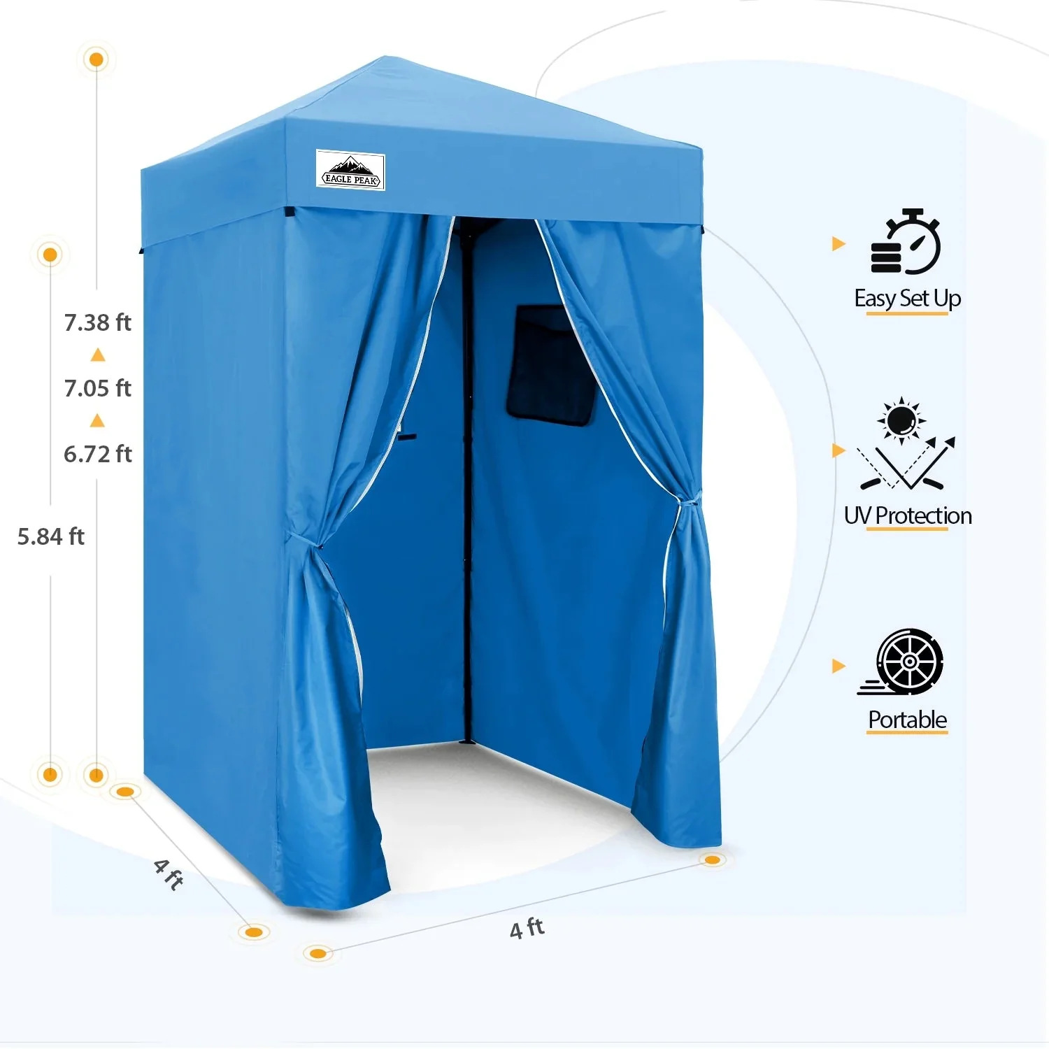 EAGLE PEAK Ultra Compact 4 ft x 4 ft Pop-Up Changing Room Canopy - Flex - Image 103 EAGLE PEAK Ultra Compact 4 ft x 4 ft Pop-Up Changing Room Canopy - Flex - Image 103