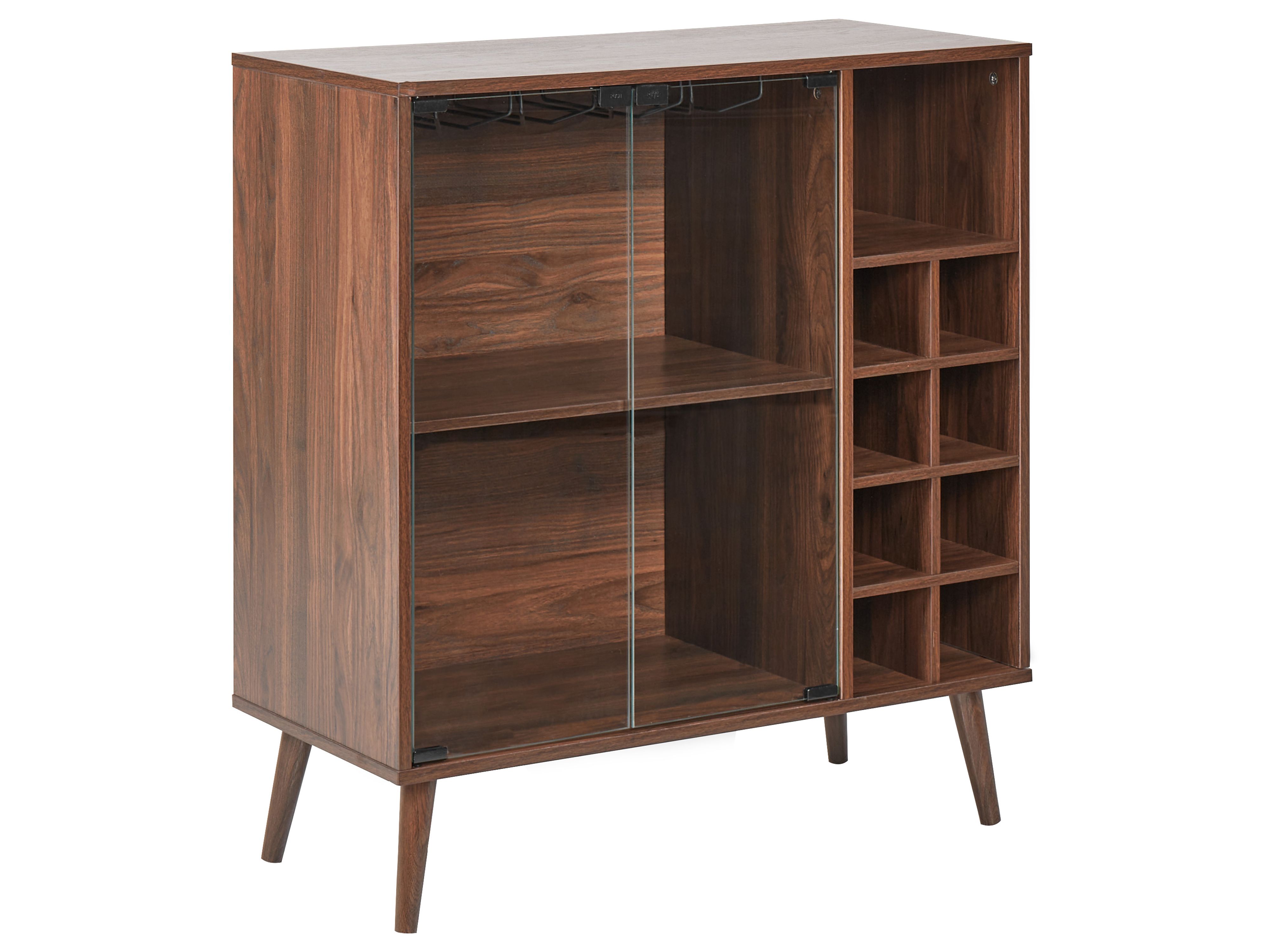 Wine Cabinet TULLAMORE Dark Brown
