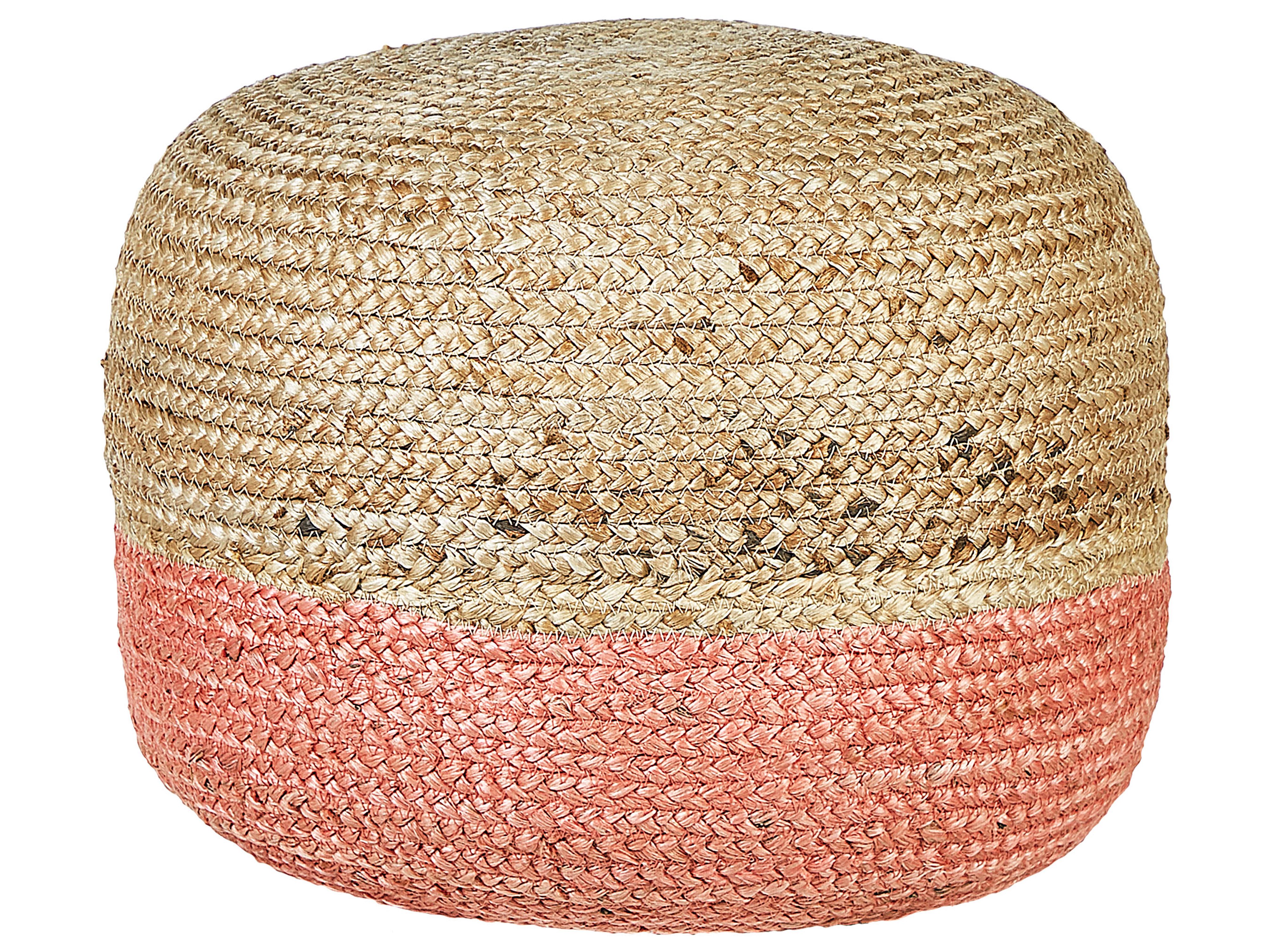 Pouffe DUKI Jute Pink