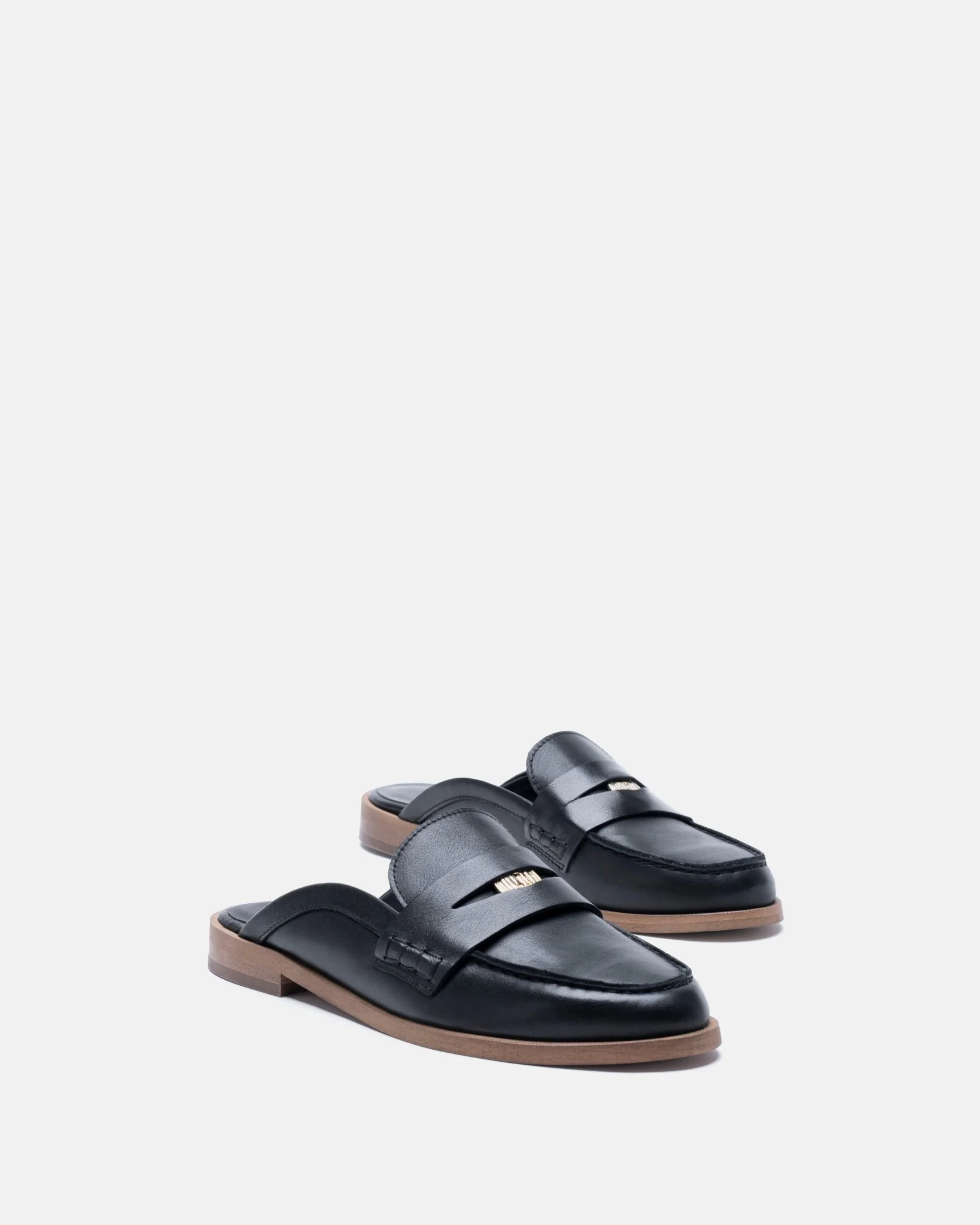 MOCASSINS ANGELA - En cuir noir