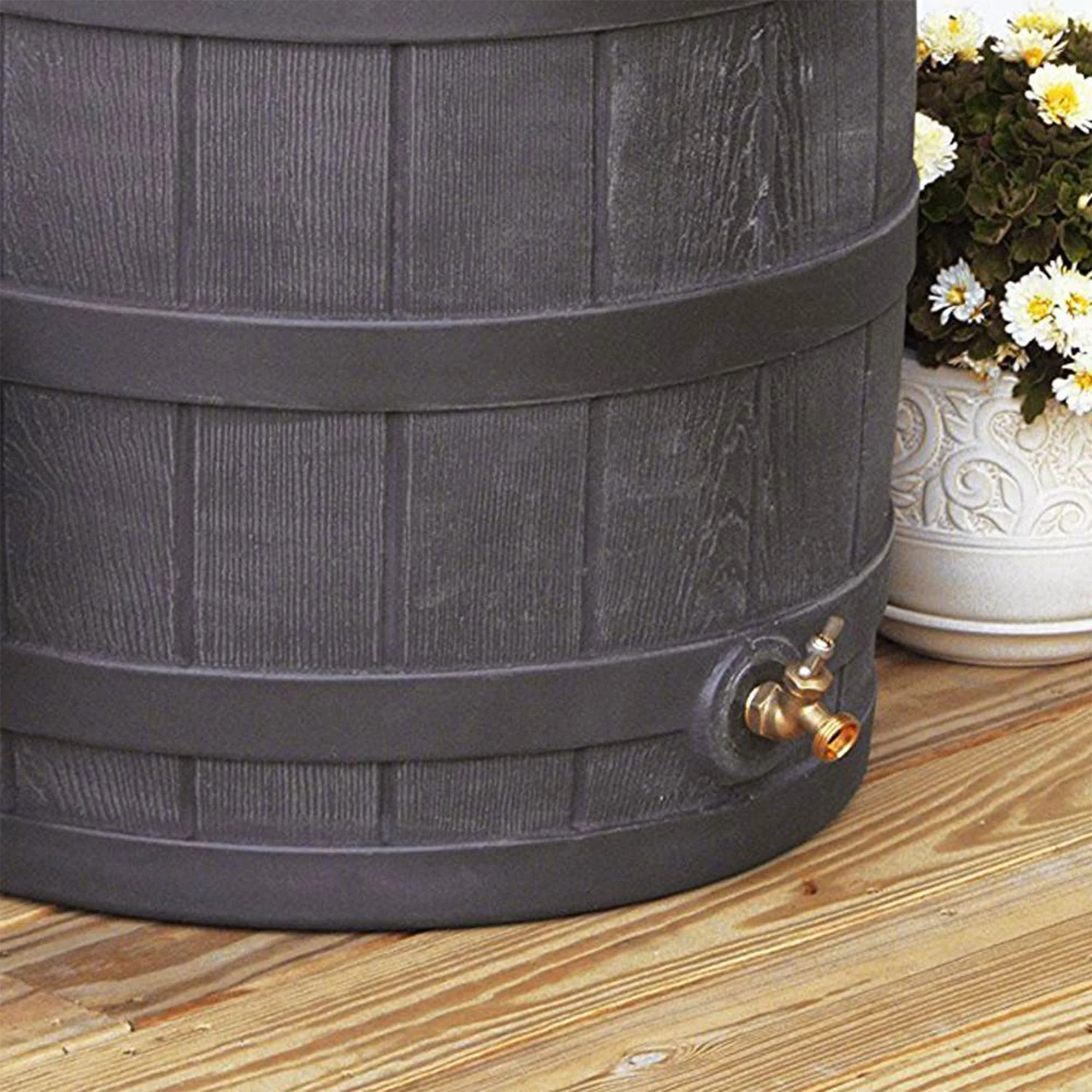 Good Ideas Rain Wizard Rain Storage Collection Rain Barrel 50-Gallon - Image 37