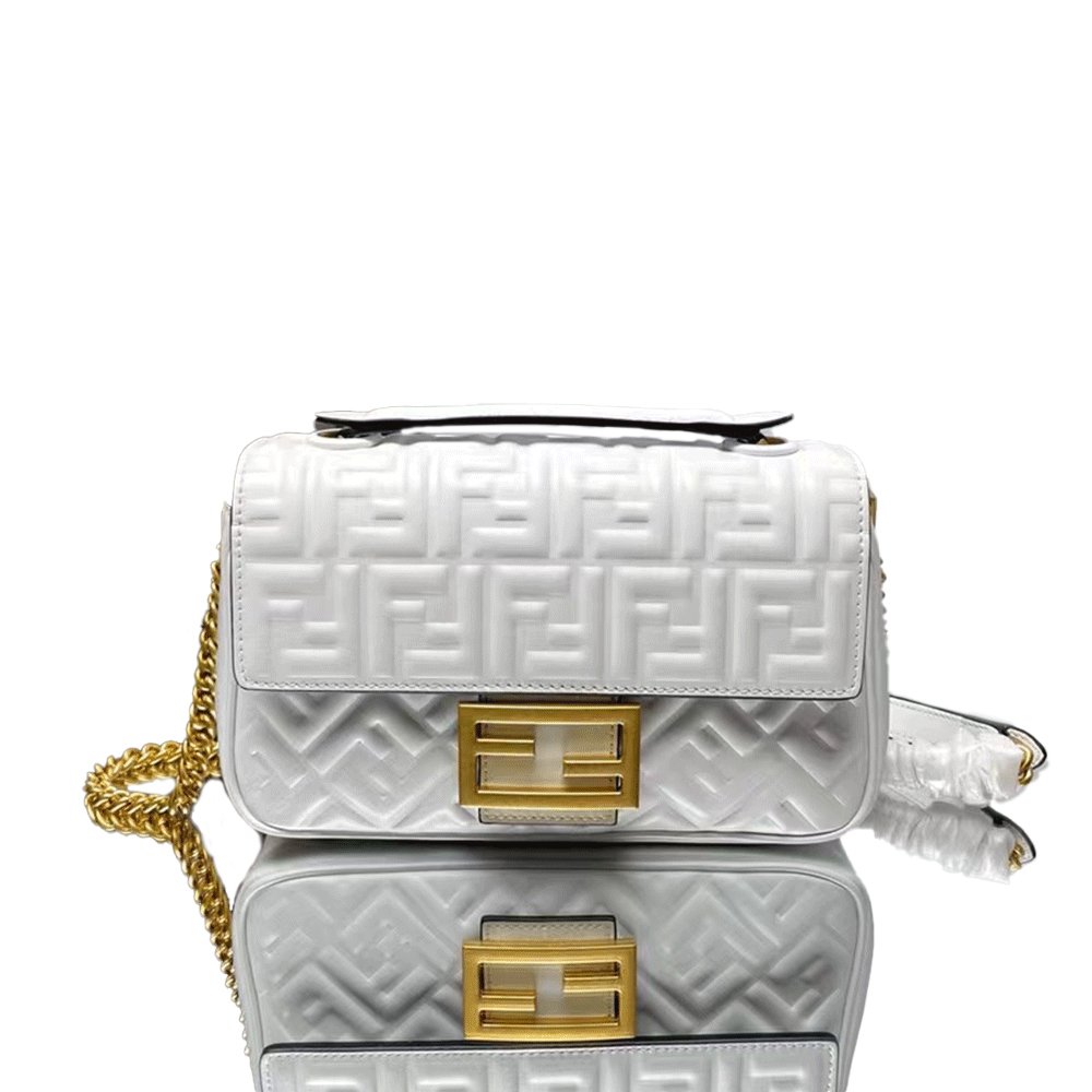 Fendi Mid-length Baguette ChainFF Theme Pattern Bag （Replica） - Replicaclubs