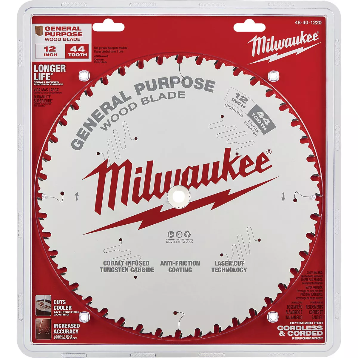 Milwaukee 12 In. 44-Tooth General Purpose Circular Saw Blade