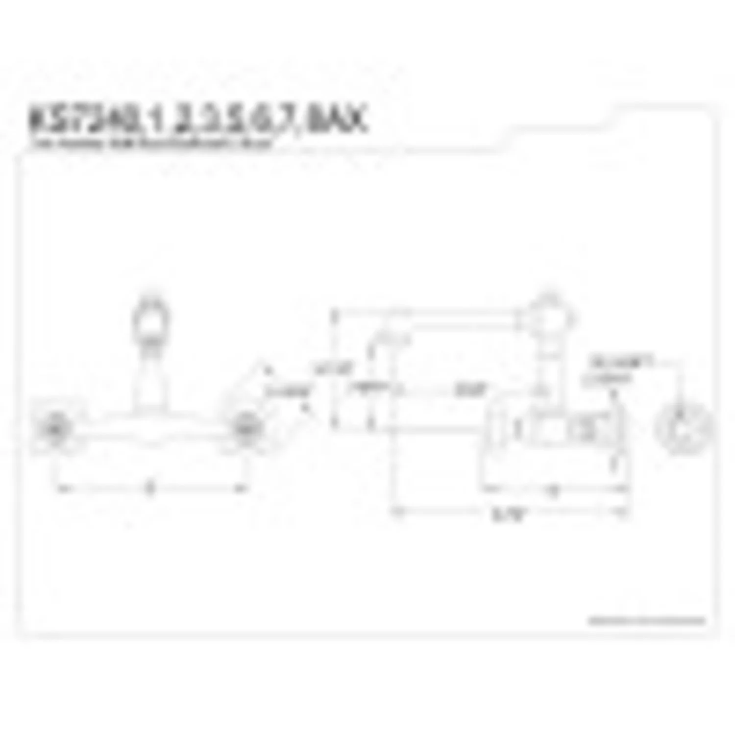 Kingston Brass KS7245AX 8-Inch Center Wall Mount Bathroom Faucet, Oil Rubbed Bronze