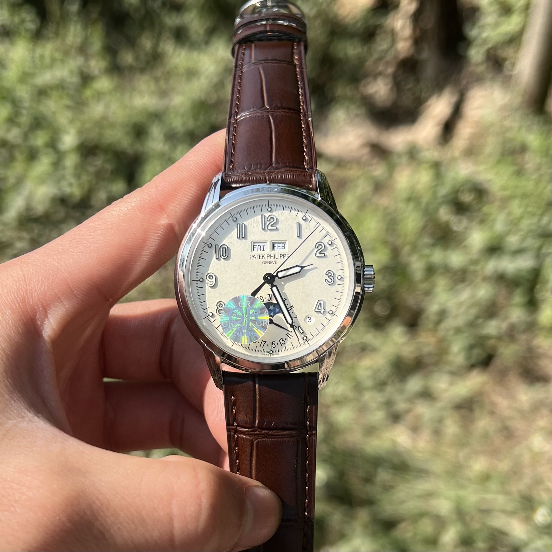 Patek Philippe Complications 5320G Replica Watch Leather Strap 40mm - Elite Watch Atelier