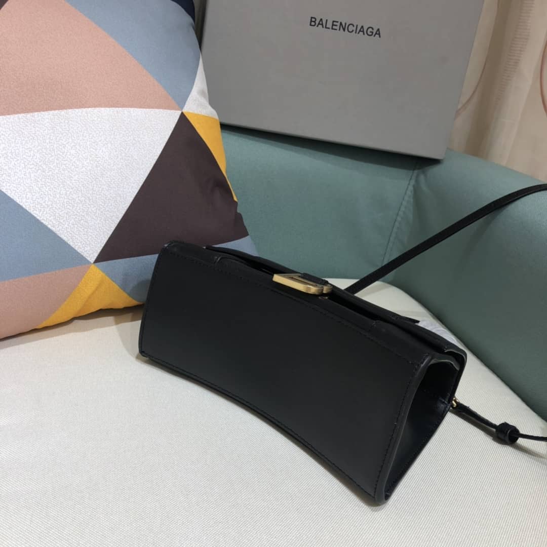 Balenciaga Hourglass Leather Top Handle Replica Bag - Replicaclubs