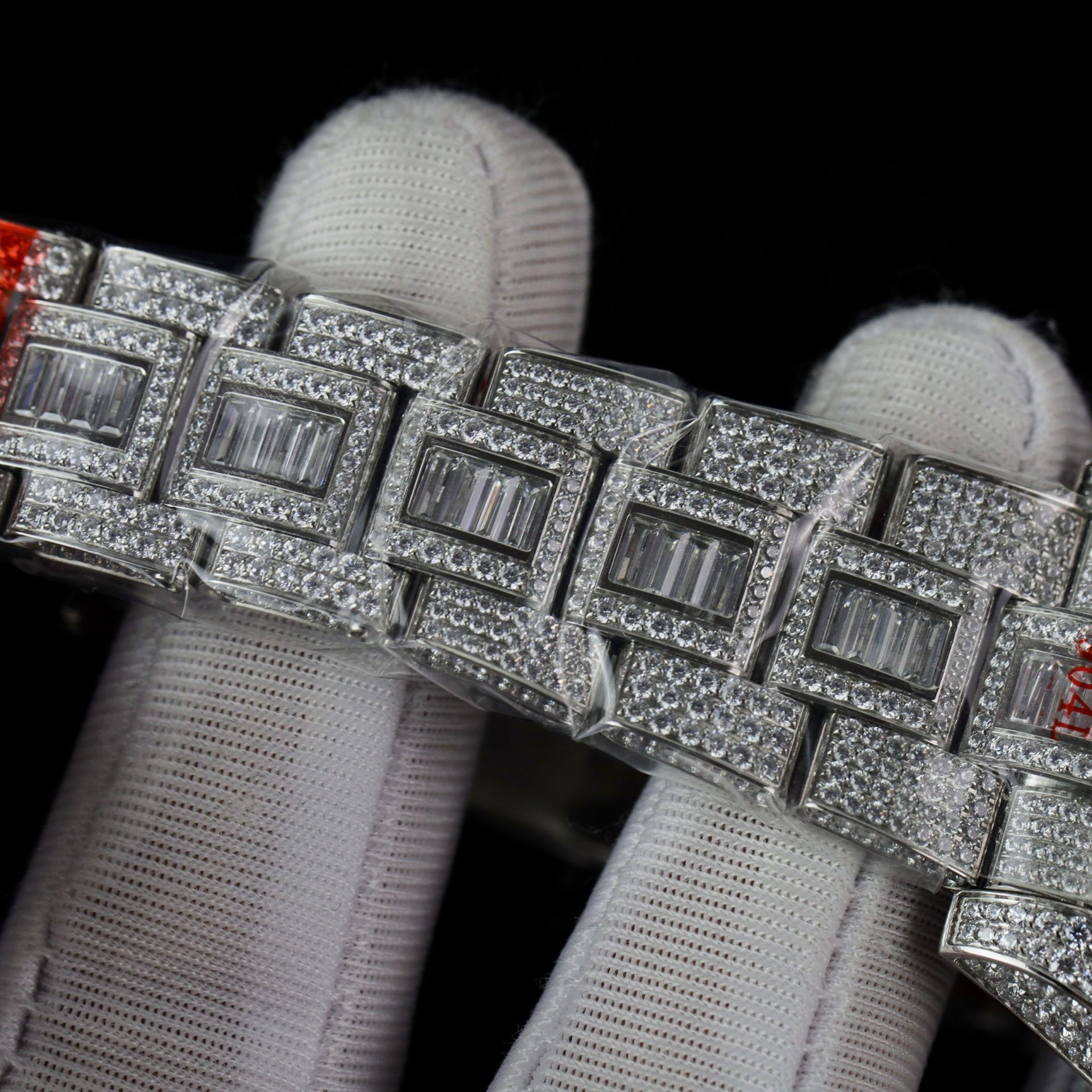Rolex Replica Watch GMT Master II Custom Full CZ AMG Factory 40mm - Elite Watch Atelier