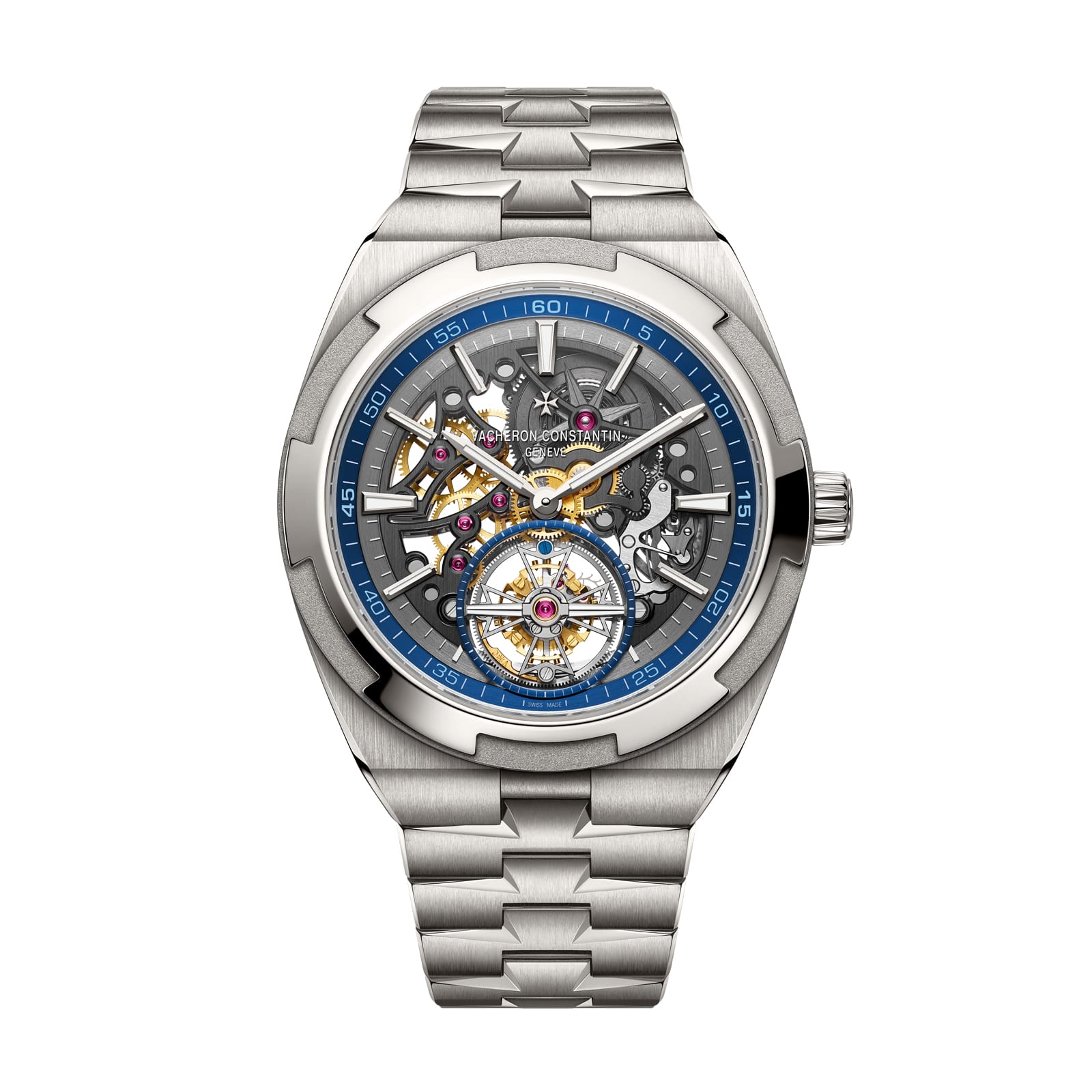 Replica Watches Fake Vacheron Constantin Overseas tourbillon skeleton Boutique Exclusive 42.5 MM TITANIUM(1:1 replica) - Top club