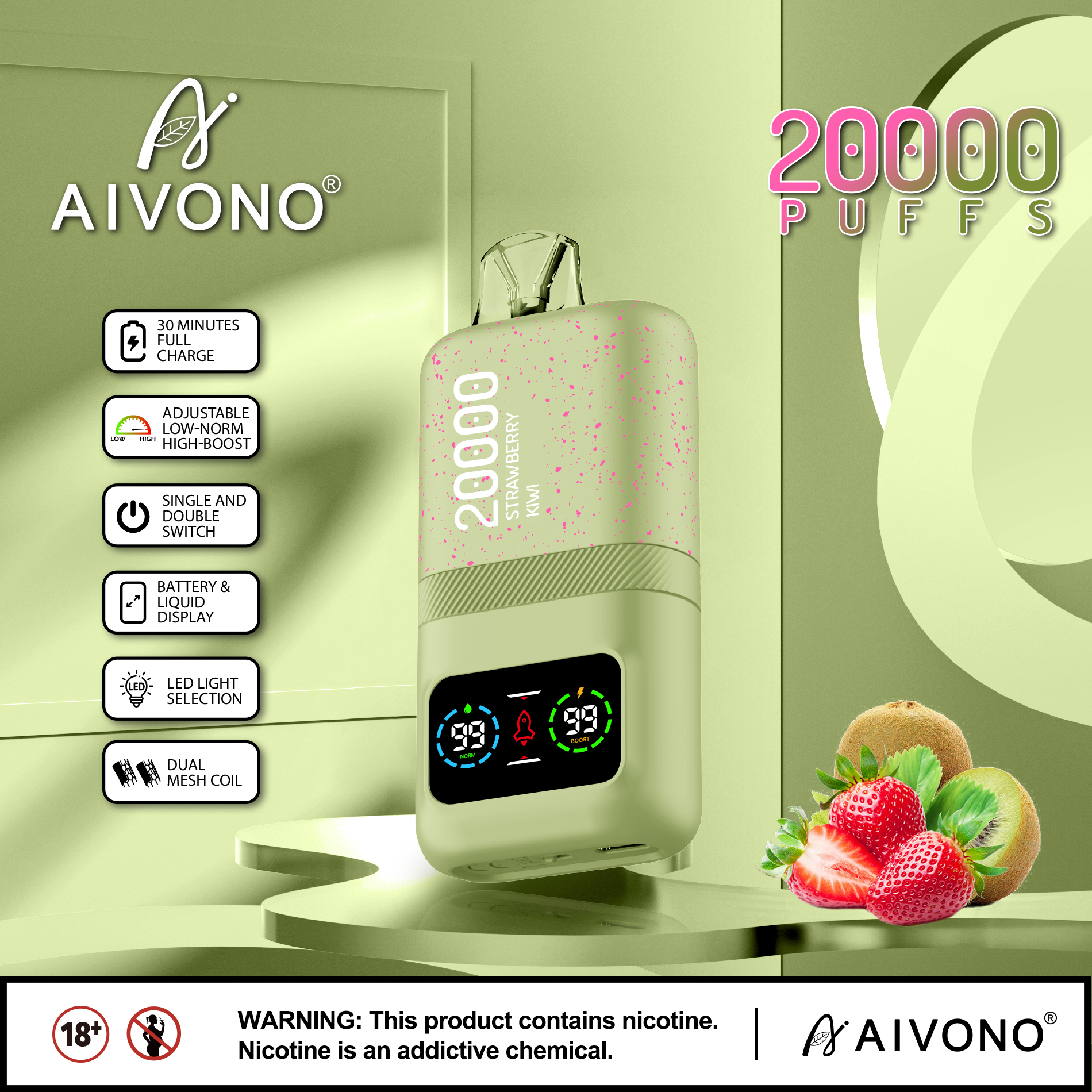 AIVONO AIM MAGIC 20000 Puffs Disposable Vape