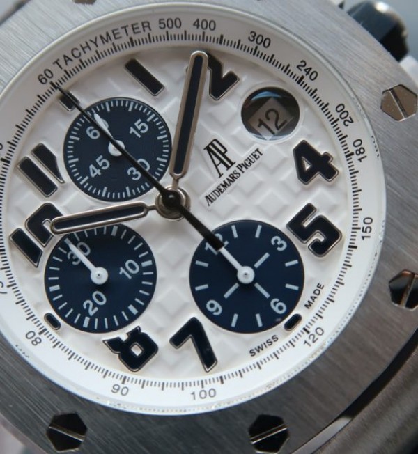 Replica Audemars Piguet JF Royal Oak Offshore Navy Blue Leather Strap A3126 - Top club