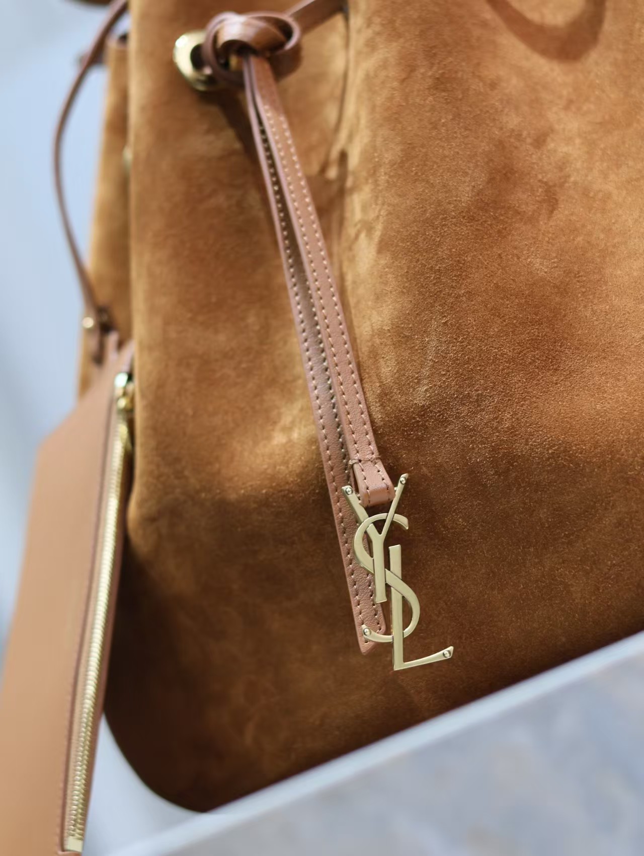 Saint Laurent Flat Hobo Suede Shoulder Bag1:1High-quality replica