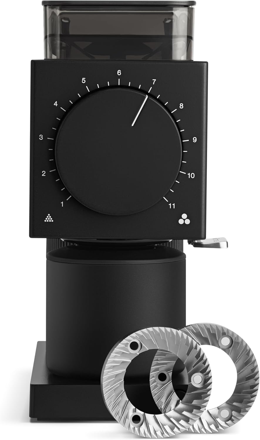 Fellow Ode Gen 2 64mm Flat Burr Coffee Grinder, Single Dose, 31 Grind Settings, Electric, Stainless Steel, Quiet & Anti-Static for Pour Over, French Press & Cold Brew – Matte Black