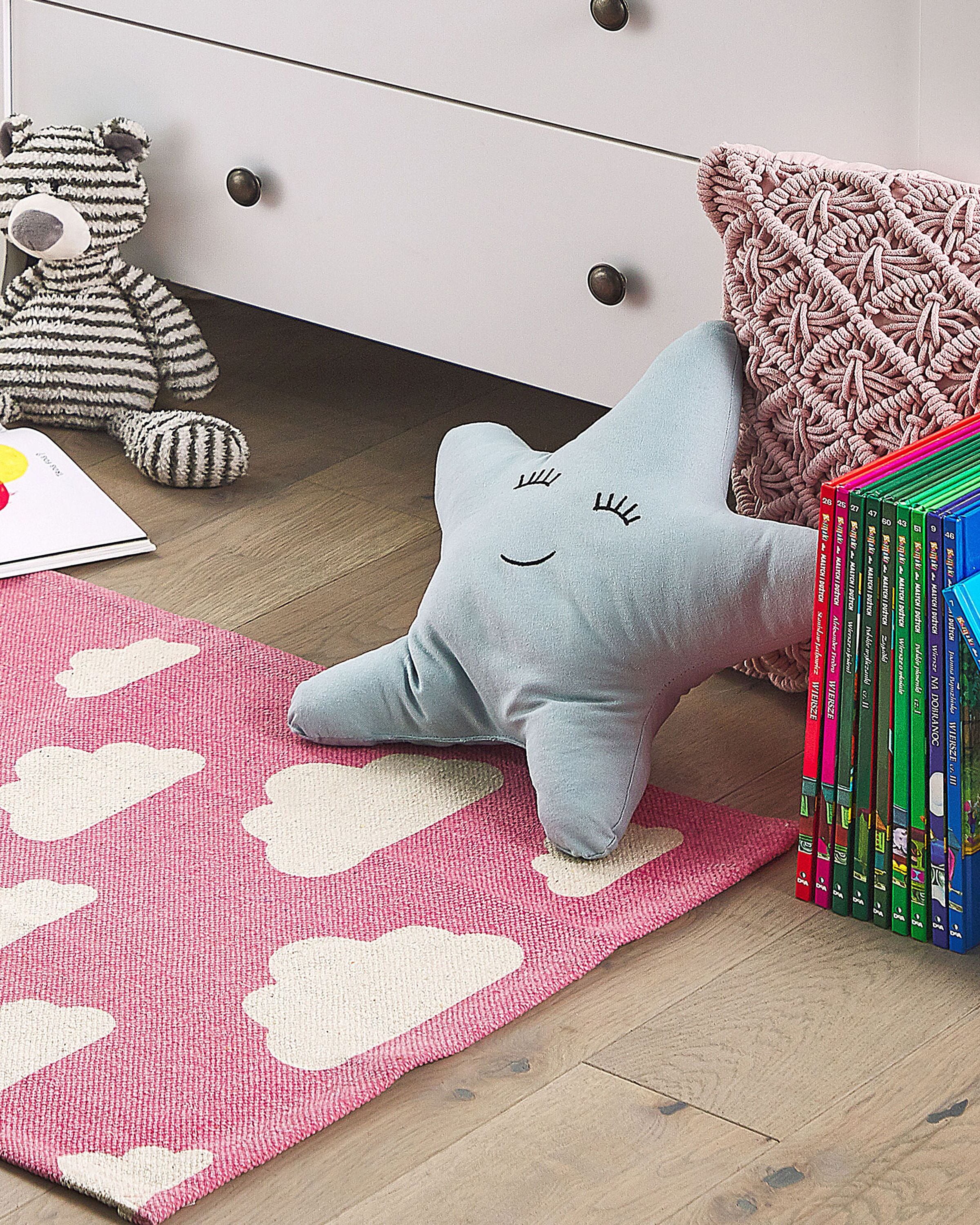 Kids Rug GWALIJAR Pink 60 x 90 cm Cotton