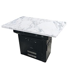 Commercial Barbecue Hotpot Coffee 6 Seats Table 160*80cm Multi-Material Dining Table Coffee Table