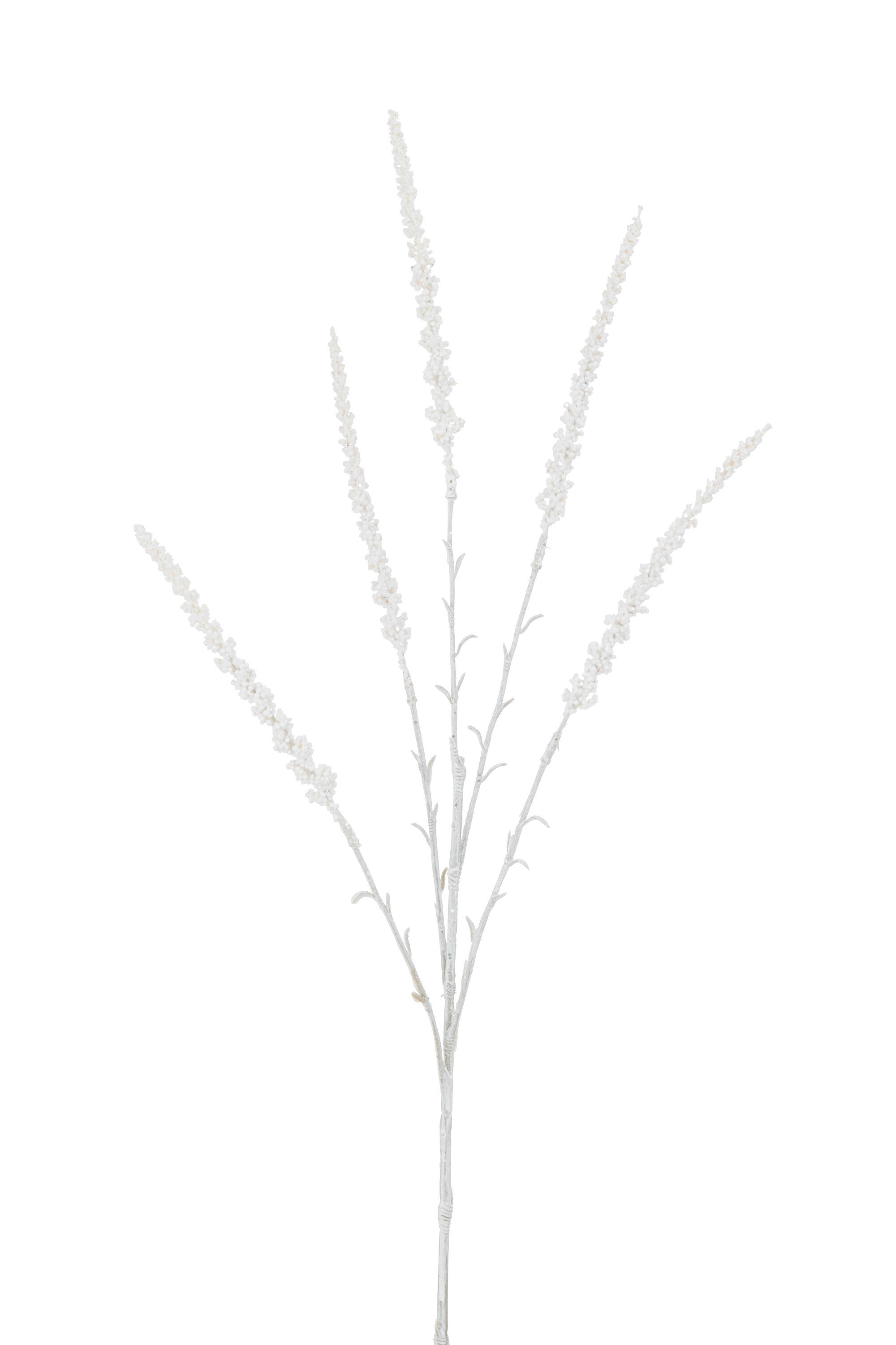 J-Line decoratie tak Astilbe 5 Delig - kunststof - wit - 24 stuks