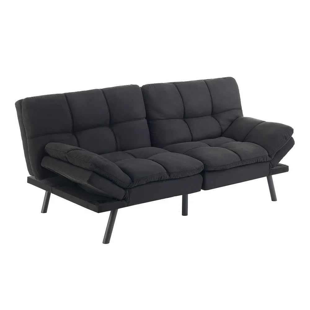 Mainstays Memory Foam Futon with 72",Black - Image 4