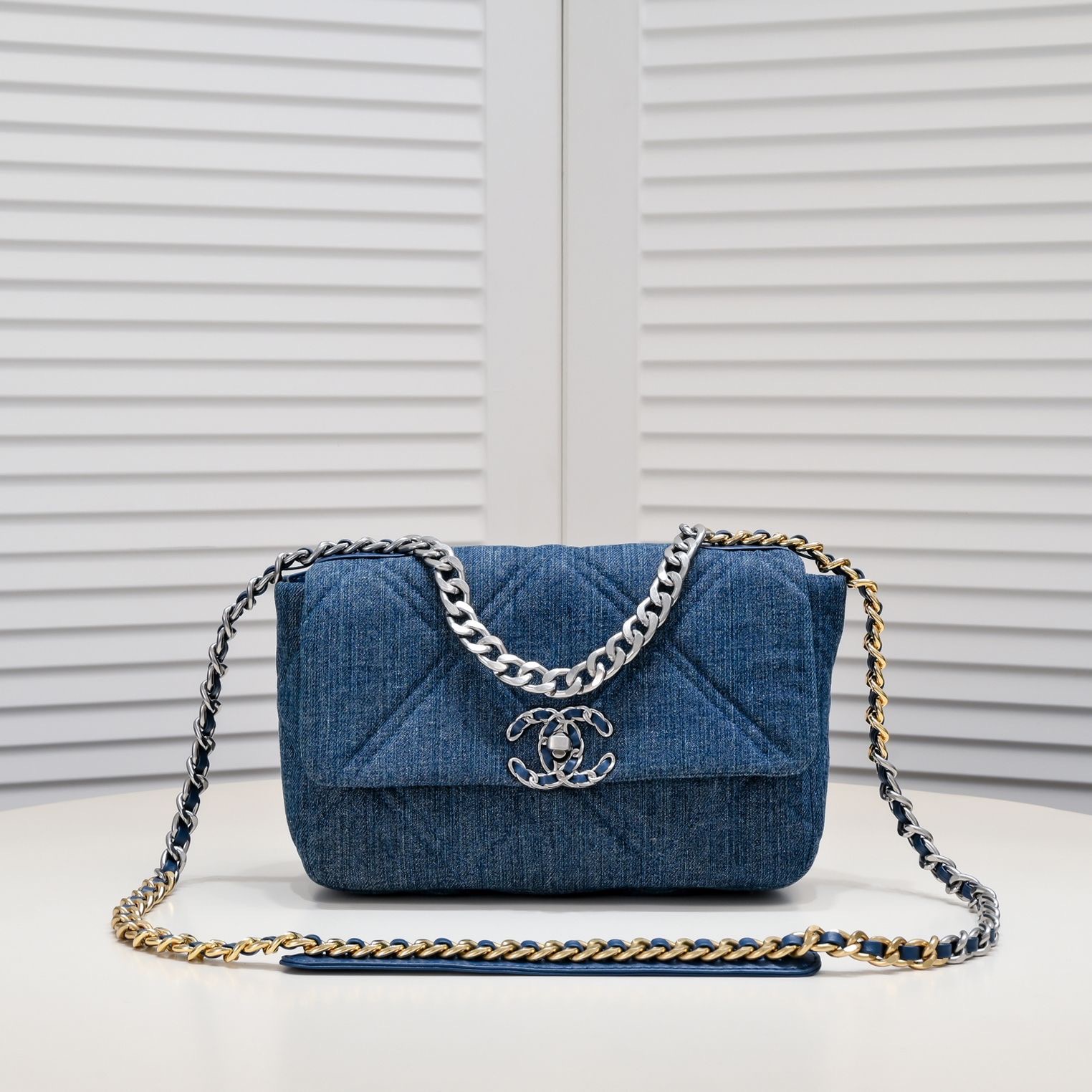 Chanel 19Bag Denim Canvas Handle Crossbody Bag1:1High-quality replica