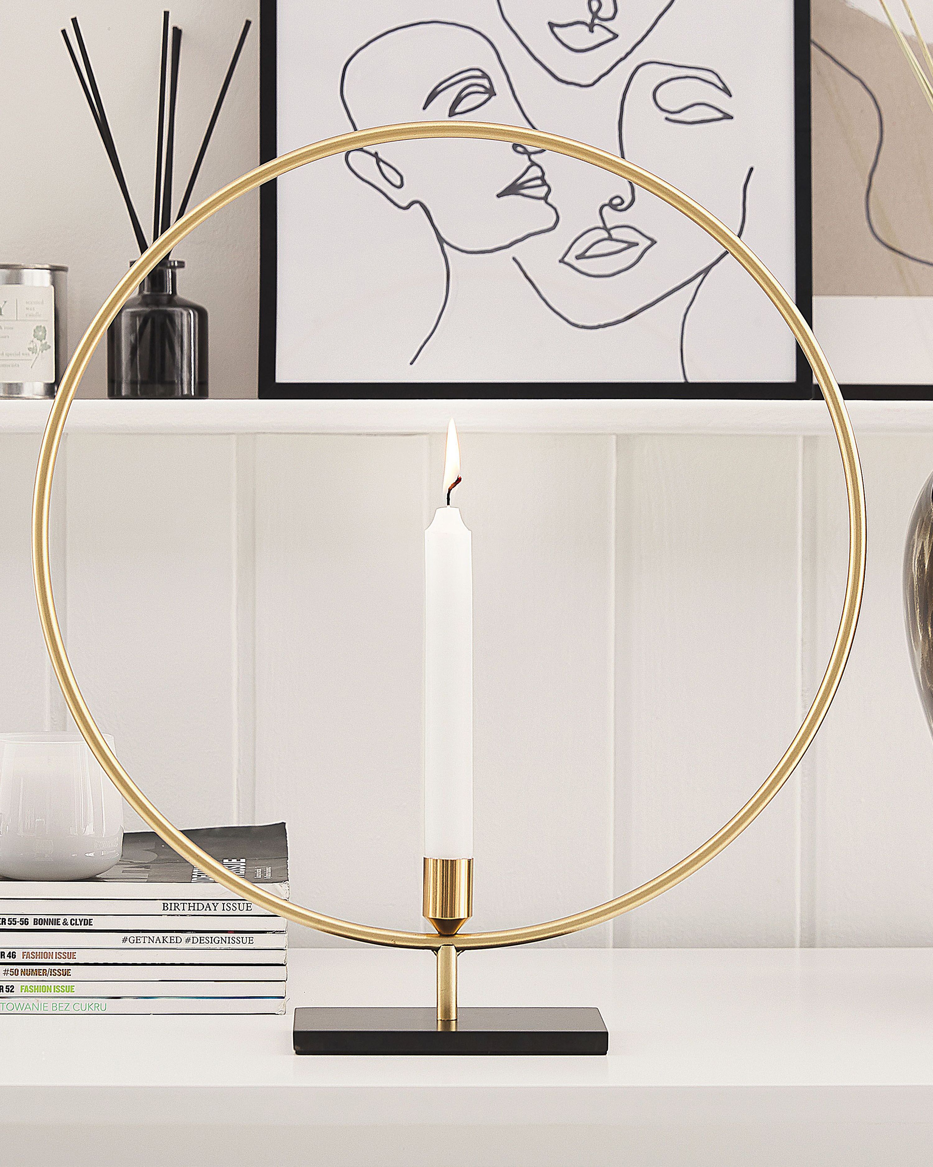 Candle Holder SERAM Metal 45 cm Gold