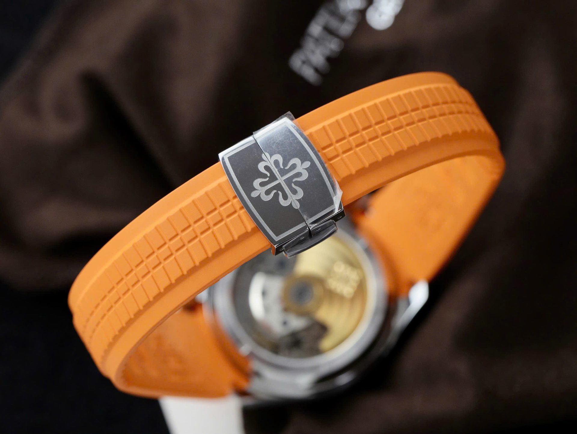 Patek Philippe Aquanaut 5968A Replica 11 Watch Orange Rubber Strap 42.2mm - Top club