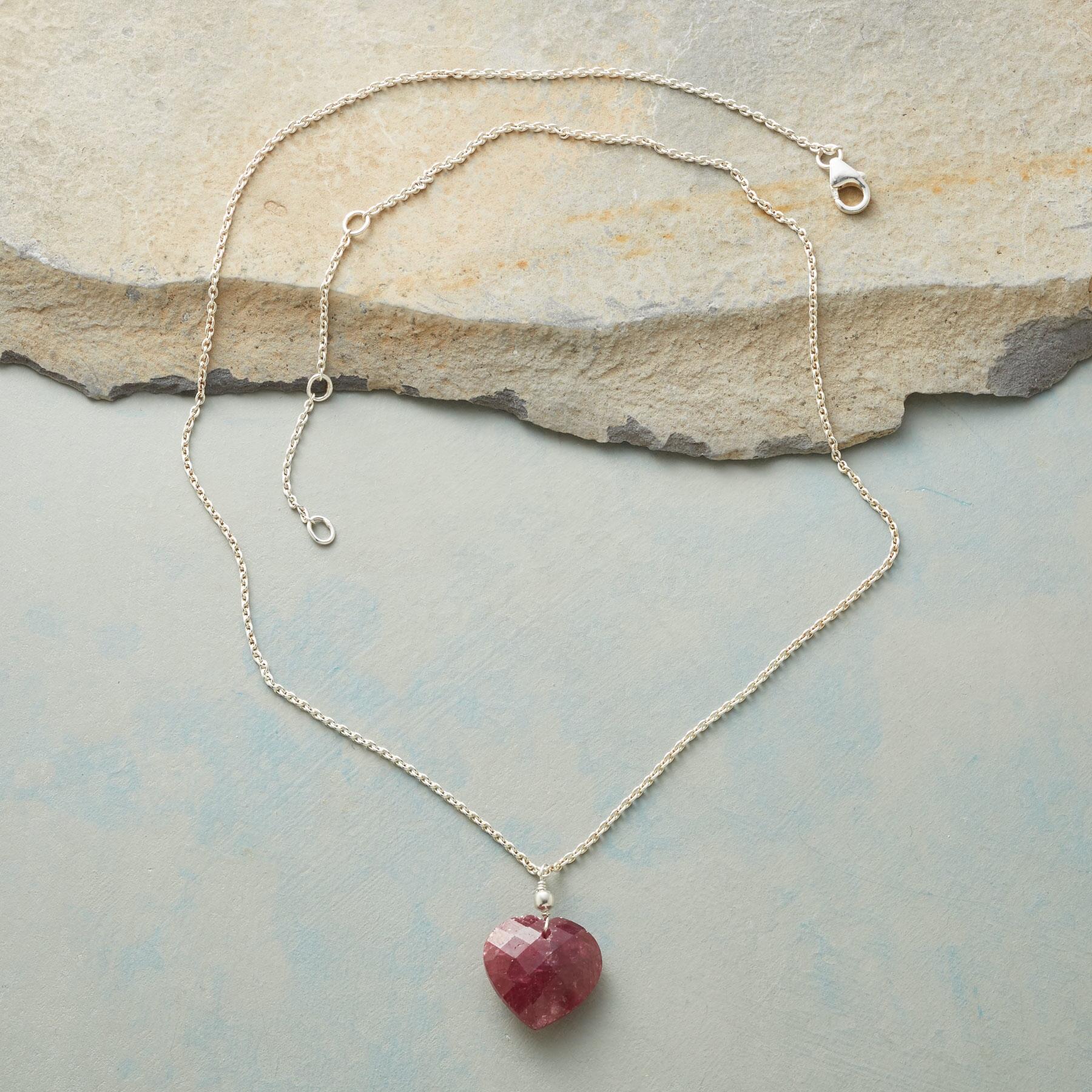 Full Heart Ruby Necklace - Sundance Clothing