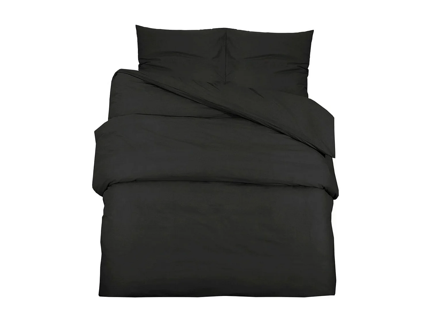 Ensemble de housse de couette Noir 200x220 cm Microfibre légère FR901935