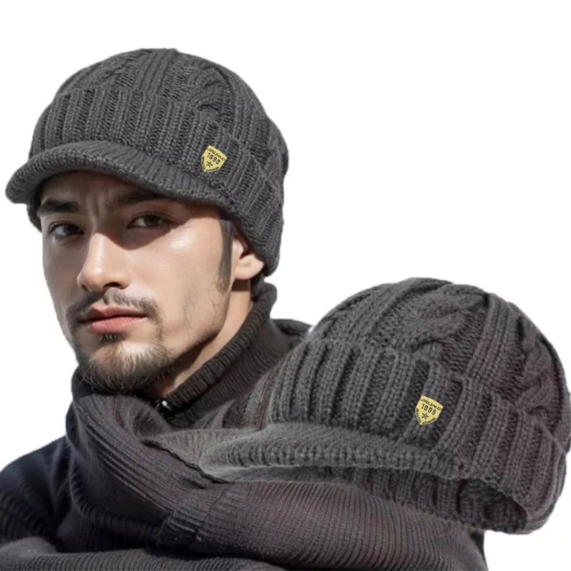 Stijlvolle Unisex Wintermuts van Pluche voor Buitenactiviteiten - Flexibele Pasvorm en Machinewasbaar
