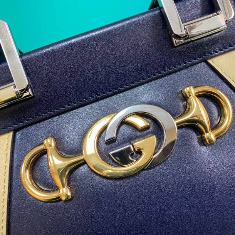 Replica Gucci Zumi Smooth Leather With Stripes Small Top Handle Bag 5697121:1High-quality replica