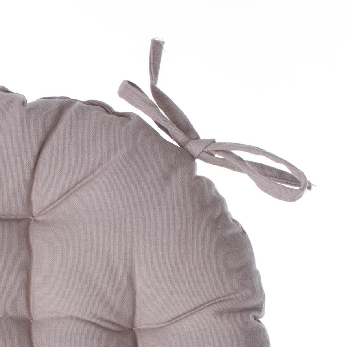 Round chair cover Beige, &Oslash; 38 cm