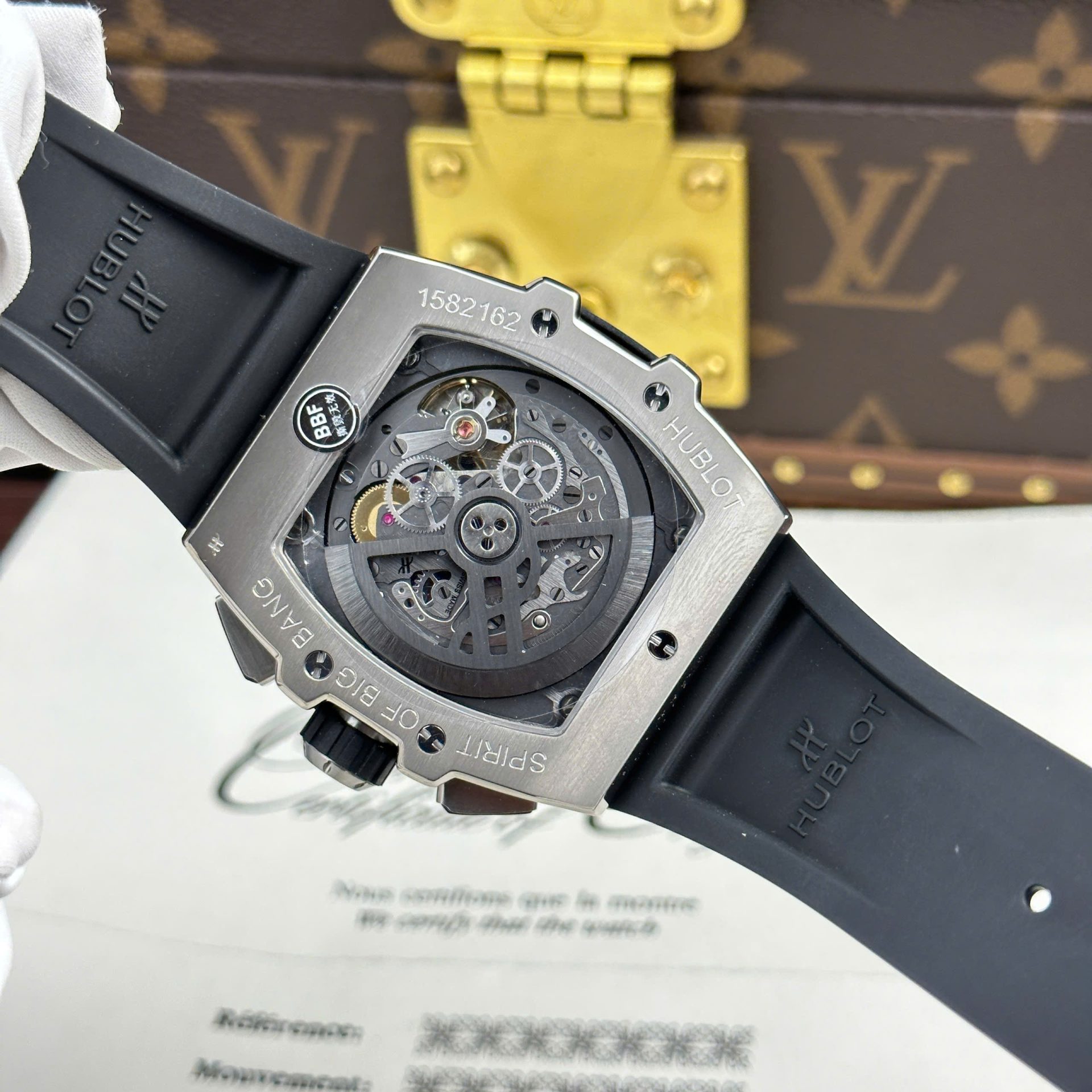 Hublot Spirit Of Big Bang Titanium Replica Watch Rubber Strap BBF Factory 42mm - Top club