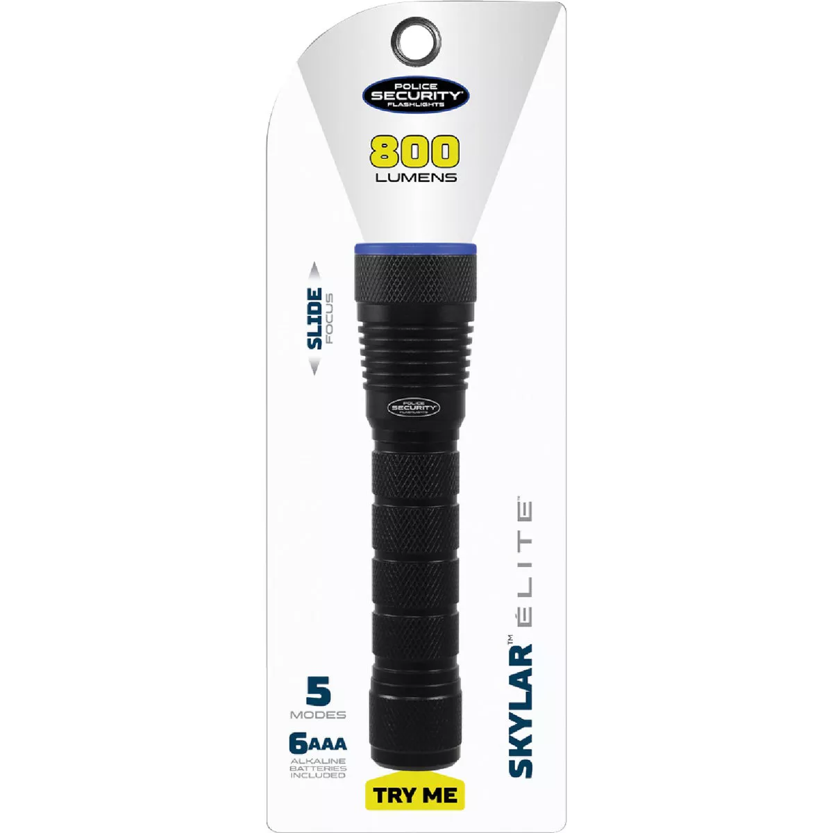 Police Security Skylar 6AAA 800 Lm. Focusing Industrial LED Flashlight