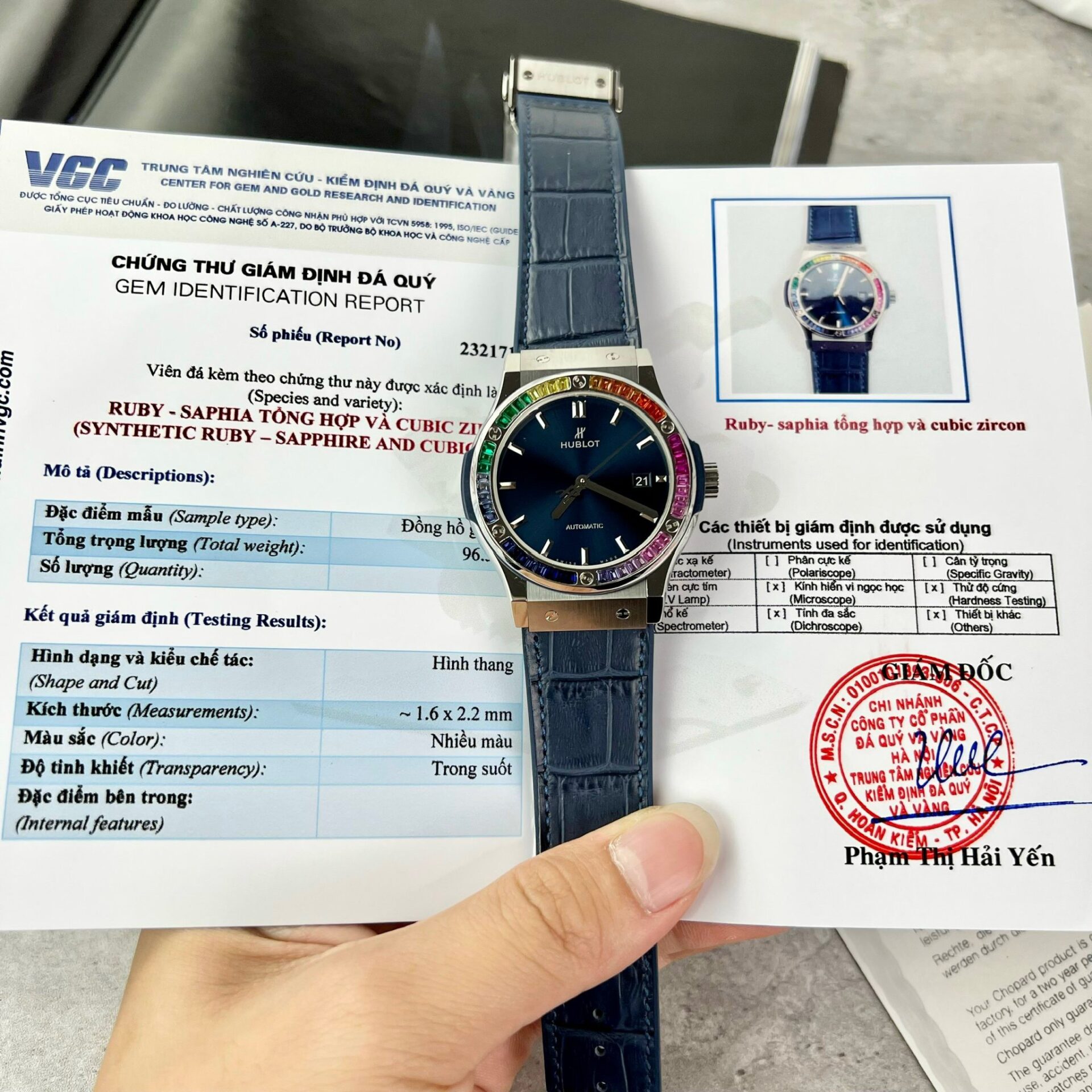 Hublot Classic Fusion Blue Synthetic Gemstone Replica Watch 42mm - Top club