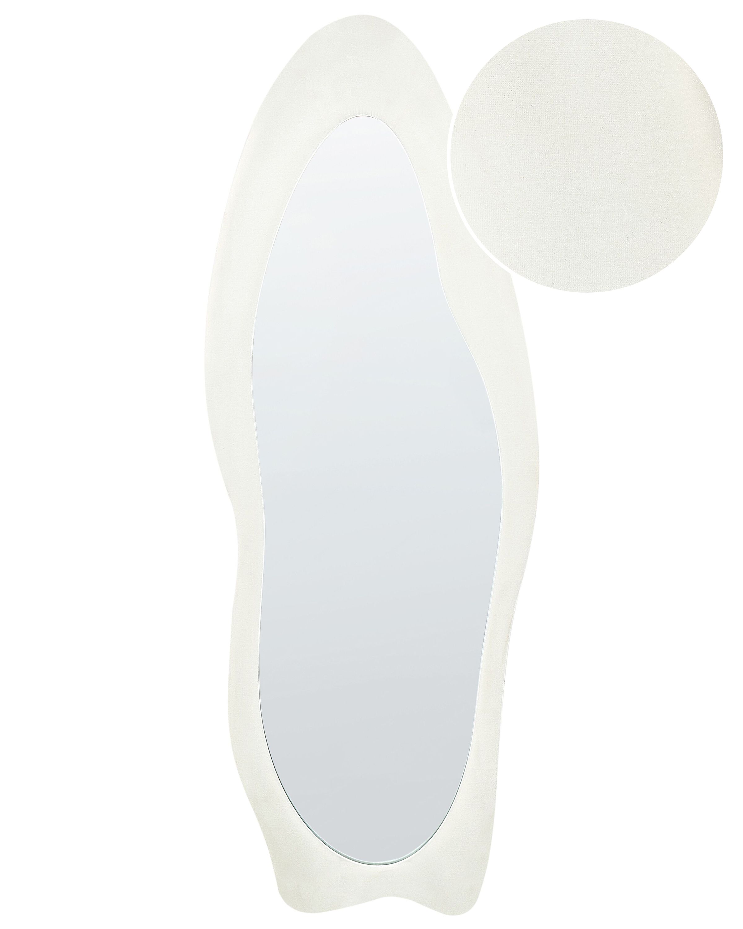 Wall Mirror REIGNY 57 cm 160 cm Velvet White