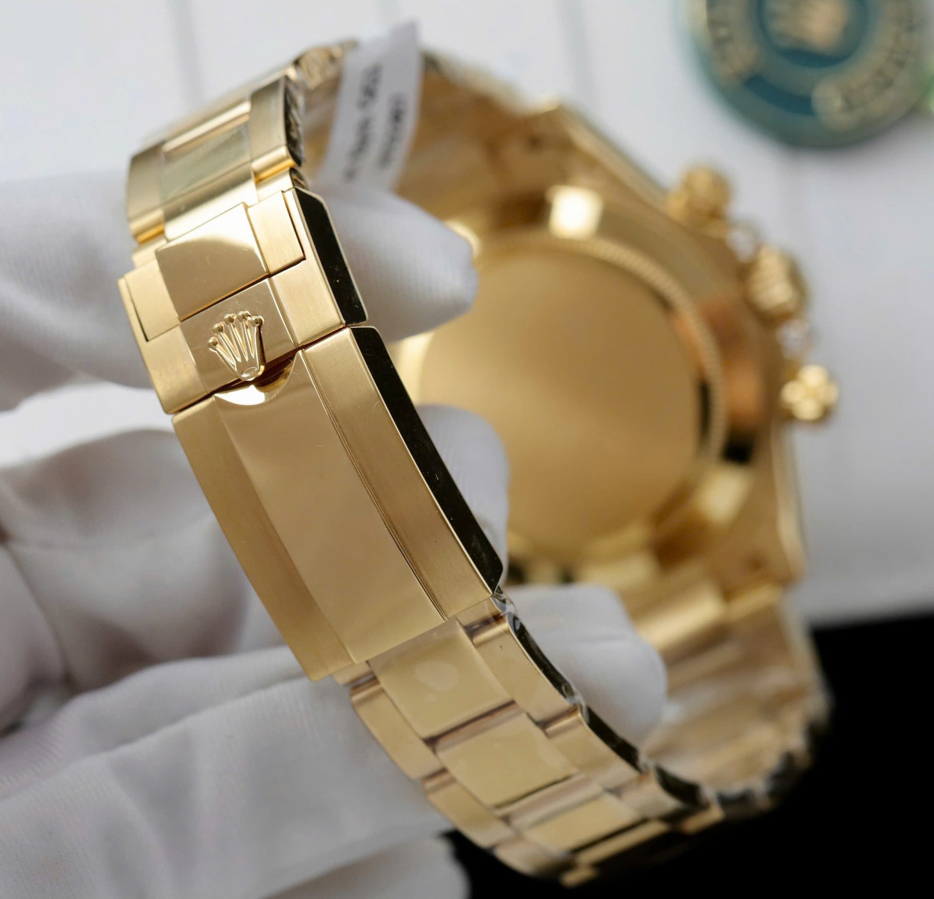 Rolex Daytona 126598TRU Replica Watches Custom Gold Wrapped + Ruby + Diamonds Moissanite 40mm - Elite Watch Atelier