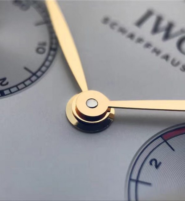 Replica IWC ZF Portuguese IW5001 YG Gray Dial Leather Strap - Top club