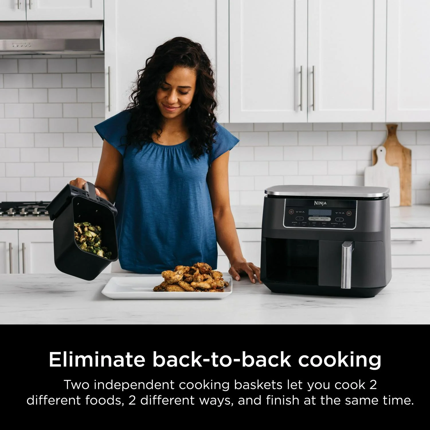 Ninja Foodi 6-in-1 8-quart 2-basket Air Fryer with DualZone Technology - Image 2