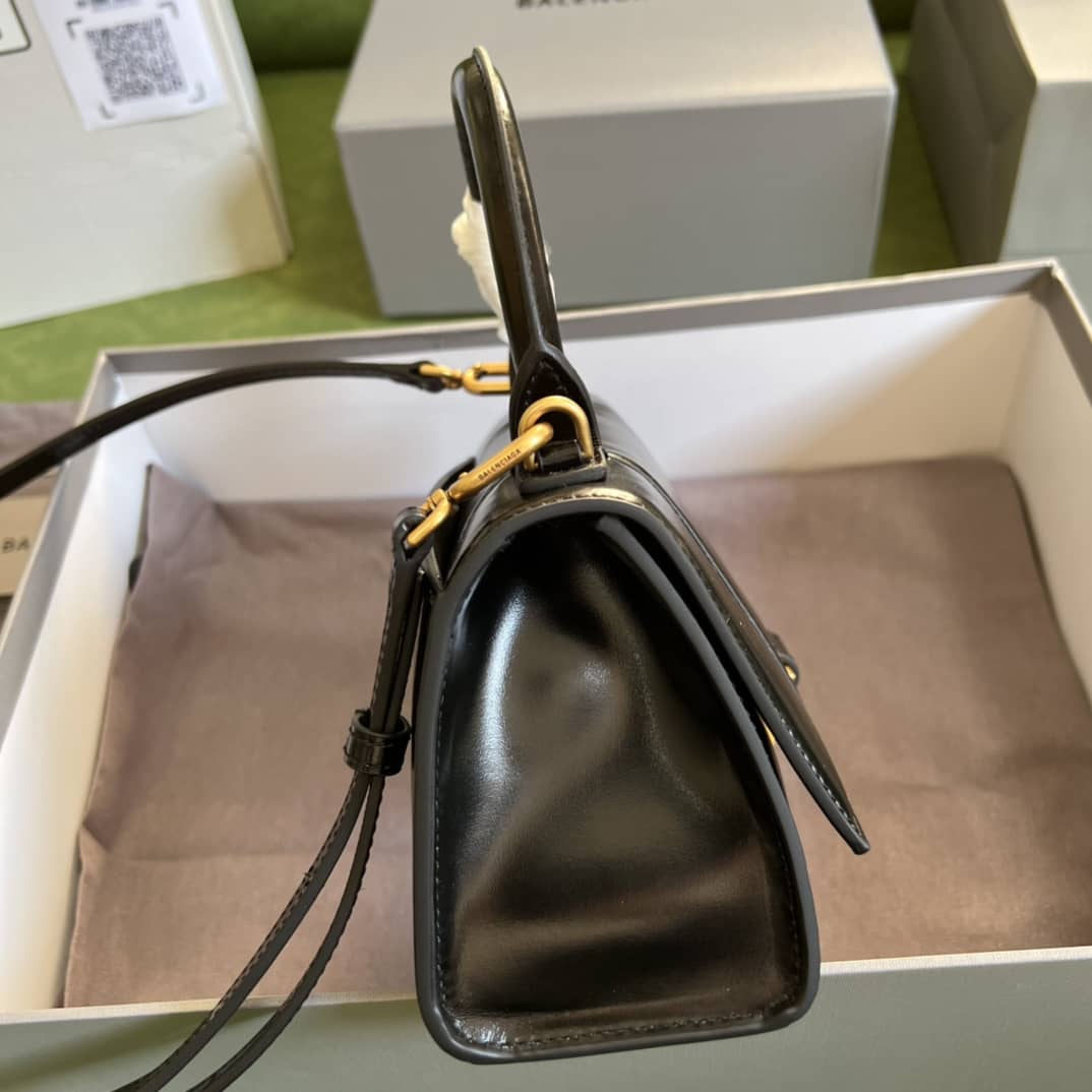 Balenciaga Hourglass Leather Top Handle Replica Bag - Replicaclubs