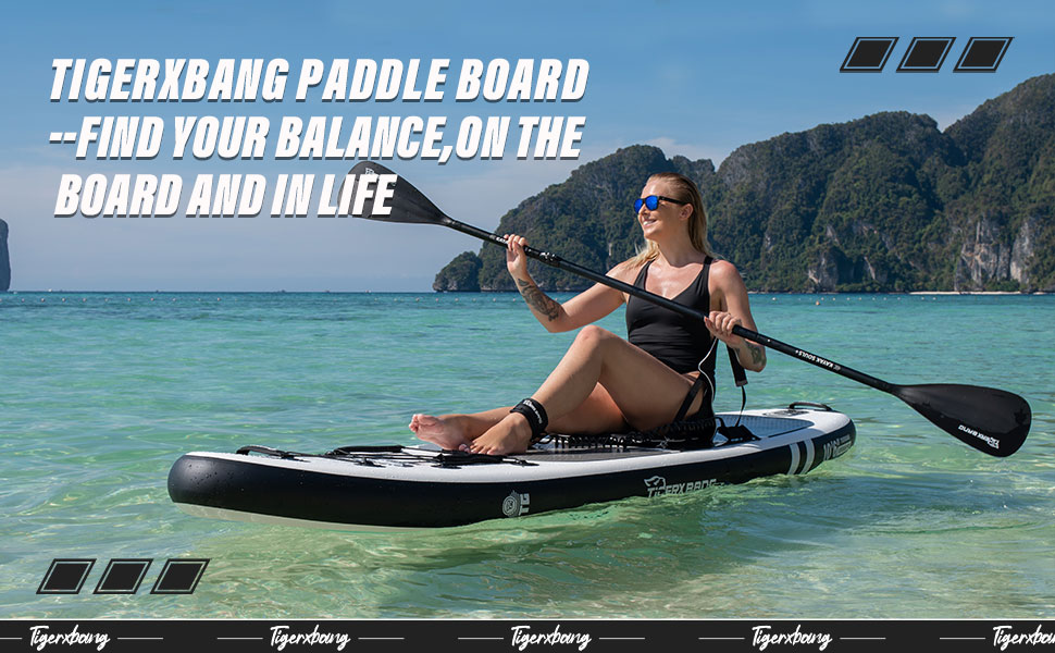 the bang paddle board to stojąca deska wiosłowa zaprojektowana tak, aby zachować równowagę w oceanie.