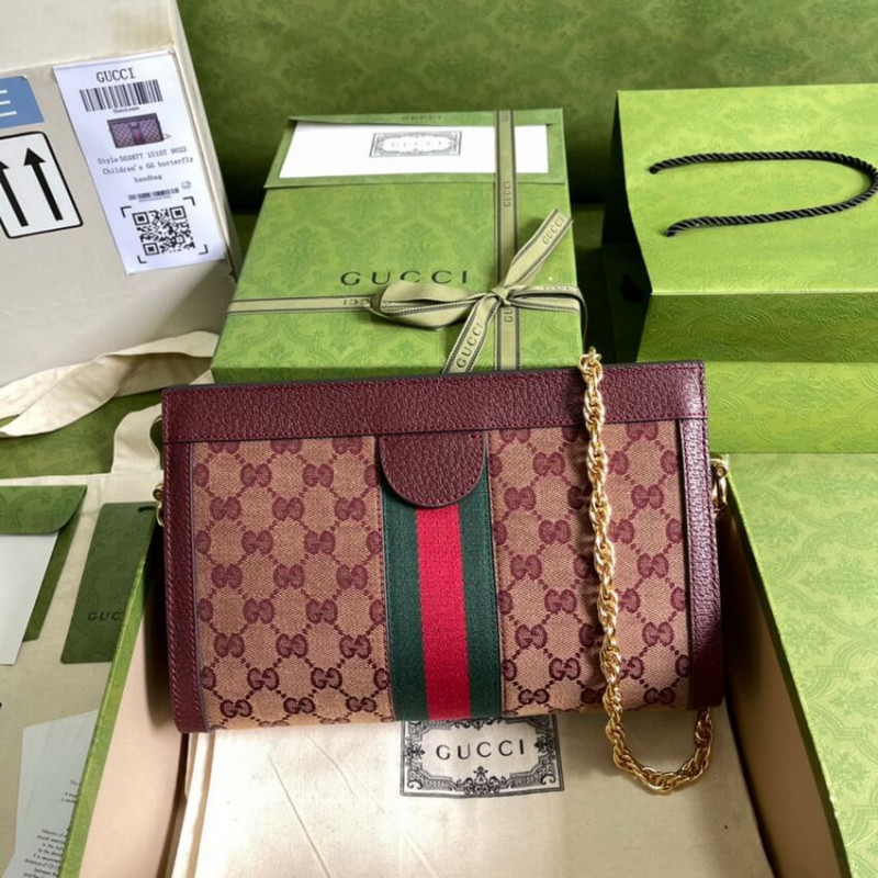 Replica Gucci Ophidia Gg Small Shoulder Bag 503877 In Burgundy1:1High-quality replica