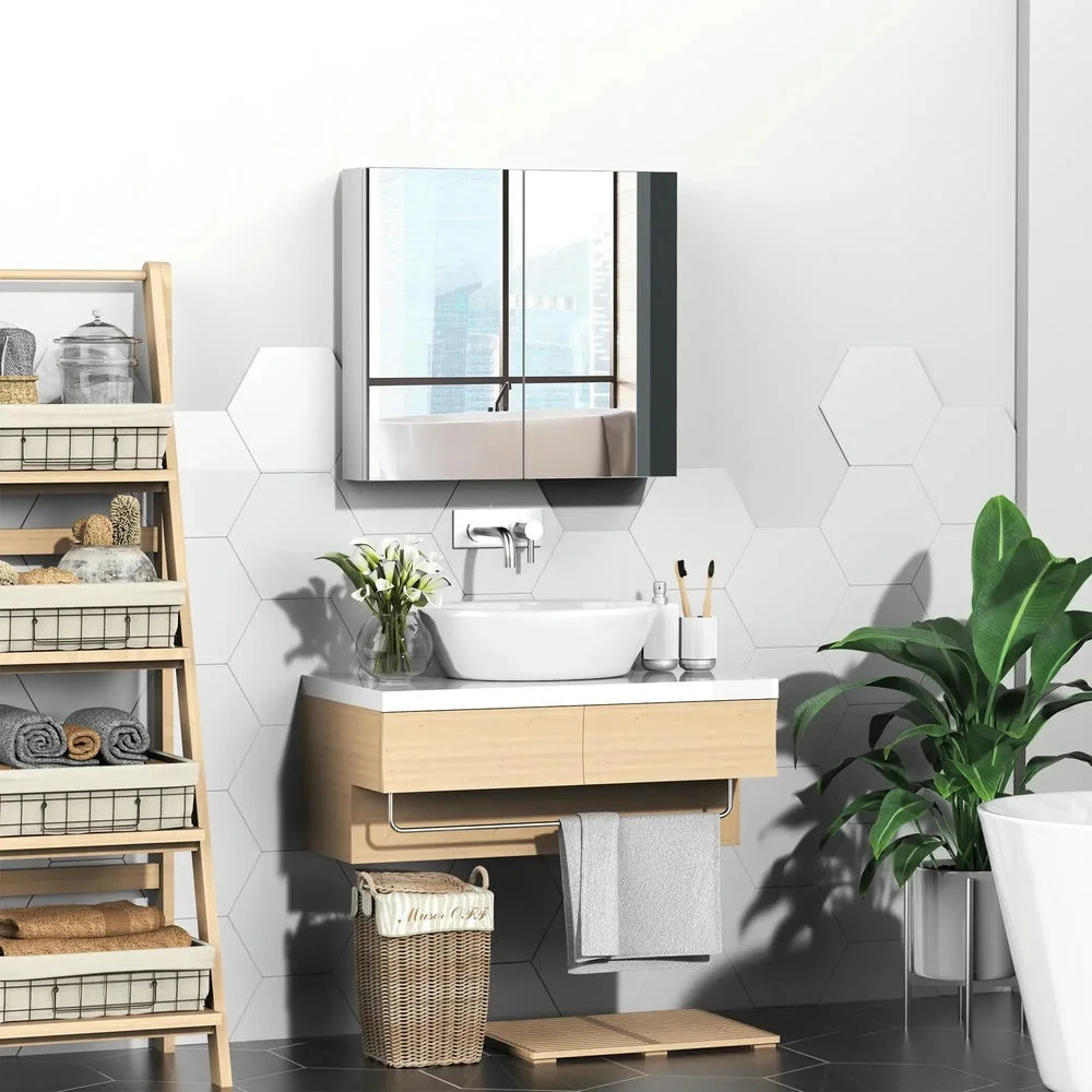 Barara King Bathroom Mirrored Cabinet, 24