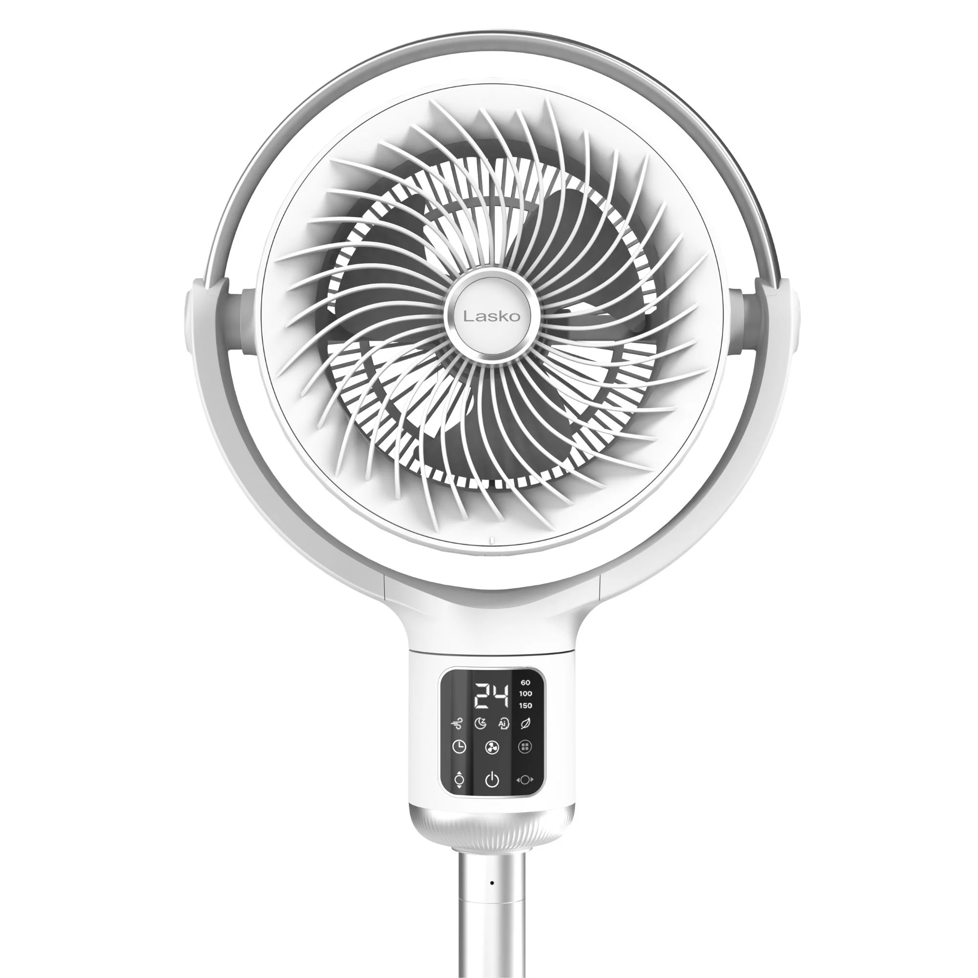 Lasko Whirlwind 7�� 24-Speed Orbital Motion 25ft/s Airflow Remote Control Pedestal Fan, APDC301 - Image 10