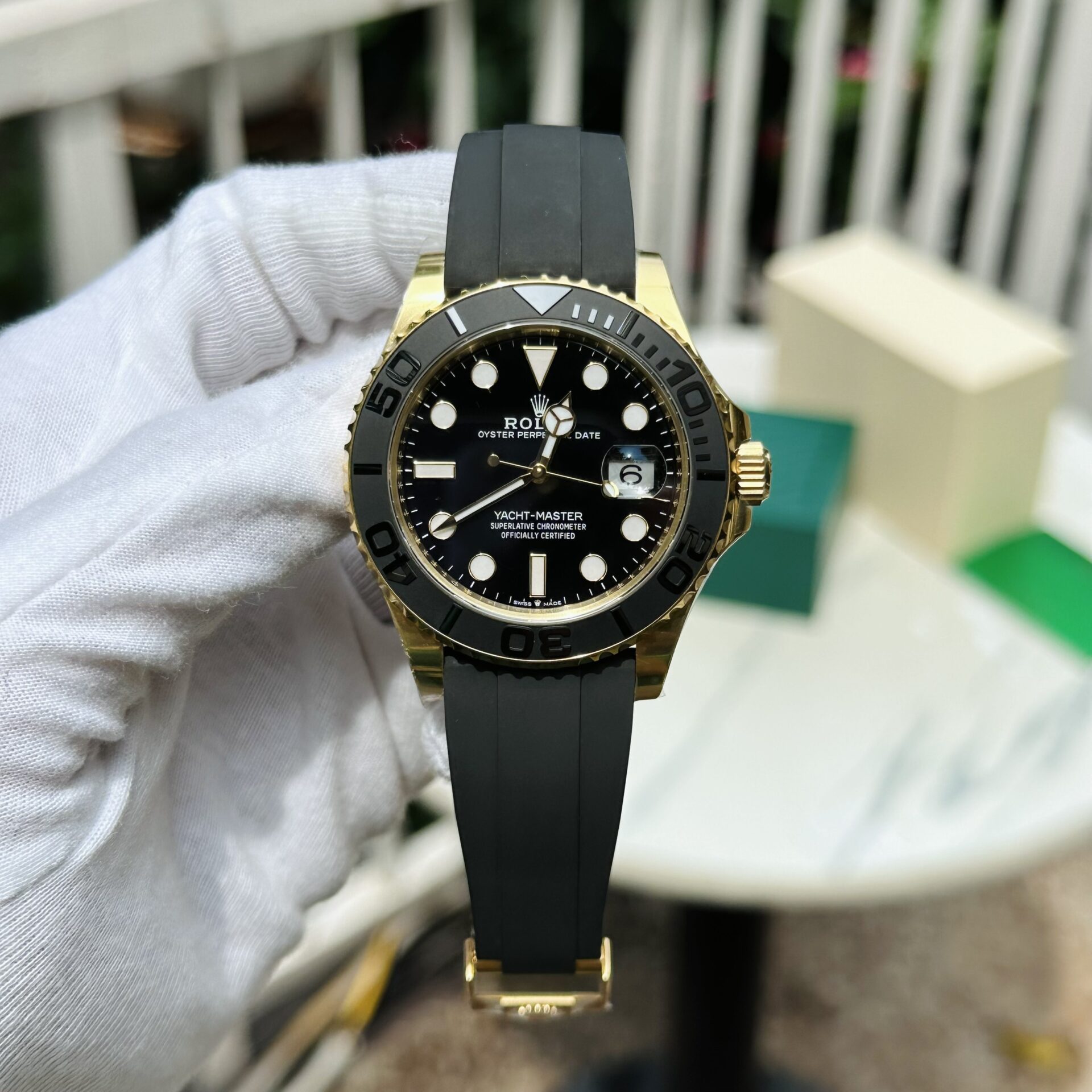 Rolex Replica 1:1 Watch Yacht-Master 226658 Rubber Strap Clean Factory 42mm - Elite Watch Atelier