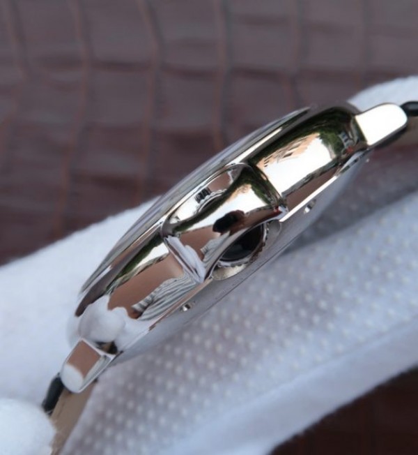 Replica Cartier Ballon Bleu Tourbillon 44mm SS Black Leather Strap - Top club