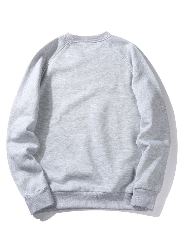 New York Letter graphics Raglan Sleeves Sweatshirt