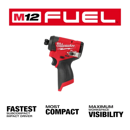 Milwaukee 3453-21 M12 FUEL 1/4 in. Hex Impact Driver W/2.0Ah Batteries
