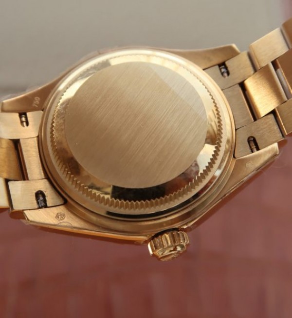 Replica Rolex DateJust 31mm Fluted Bezel RG Gold Dial Bracelet A2235 - Elite Watch Atelier