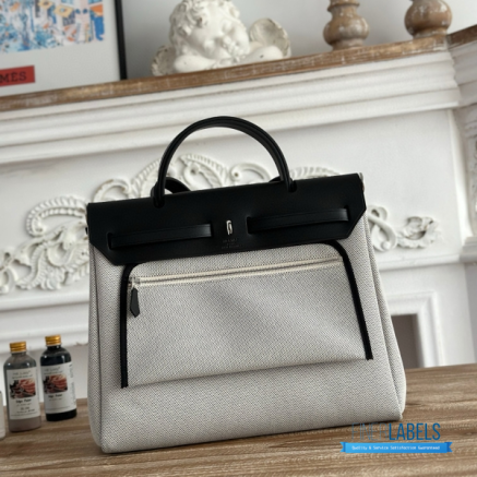 Hermès Herbag Zip 31 Bag | 31x25x10 cm | Luxury Canvas & Leather Shoulder Bag for Women | Spacious Everyday Hermès Tote1:1High-quality replica
